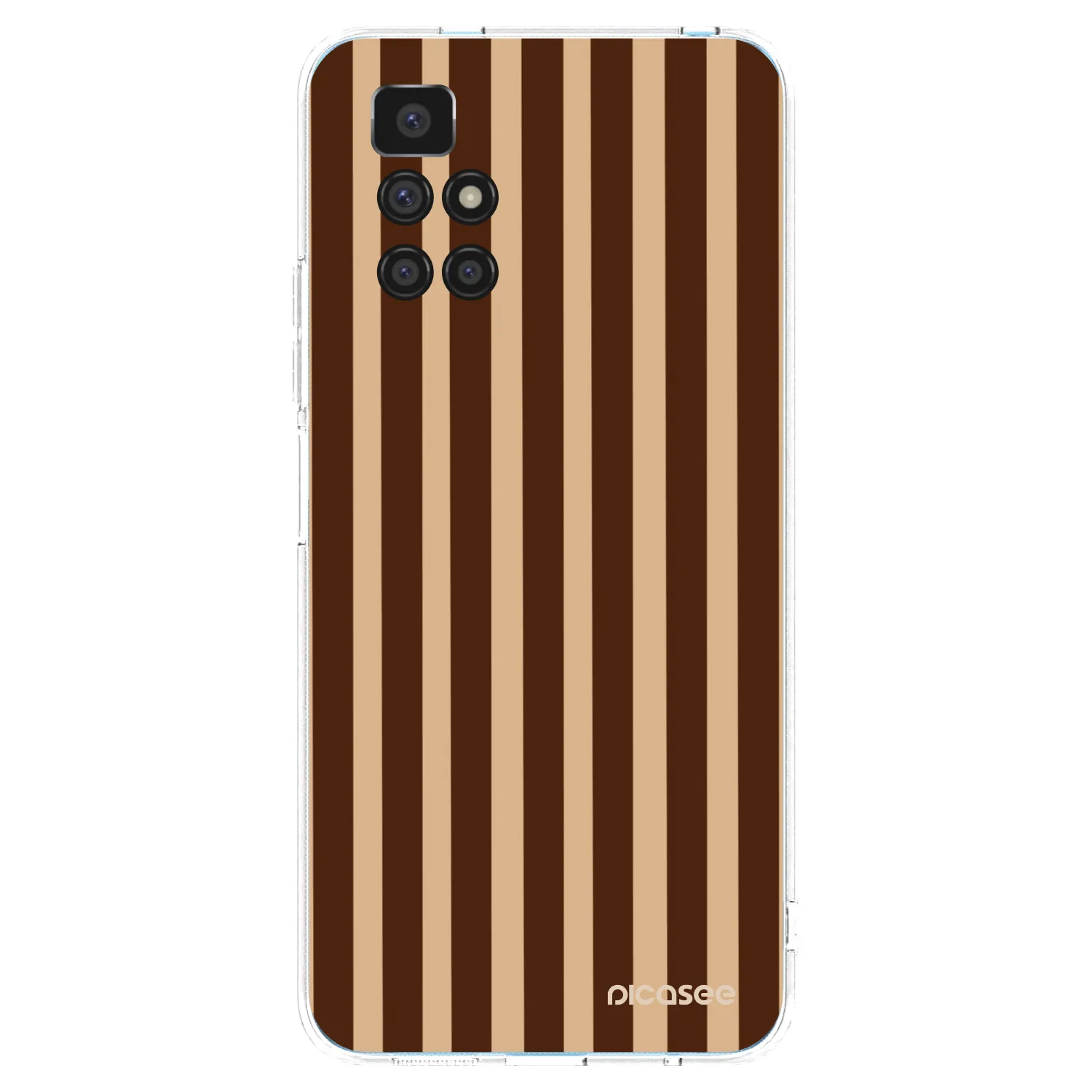 Picasee silikonska prozirna maskica za Xiaomi Redmi 10 - Brown lines