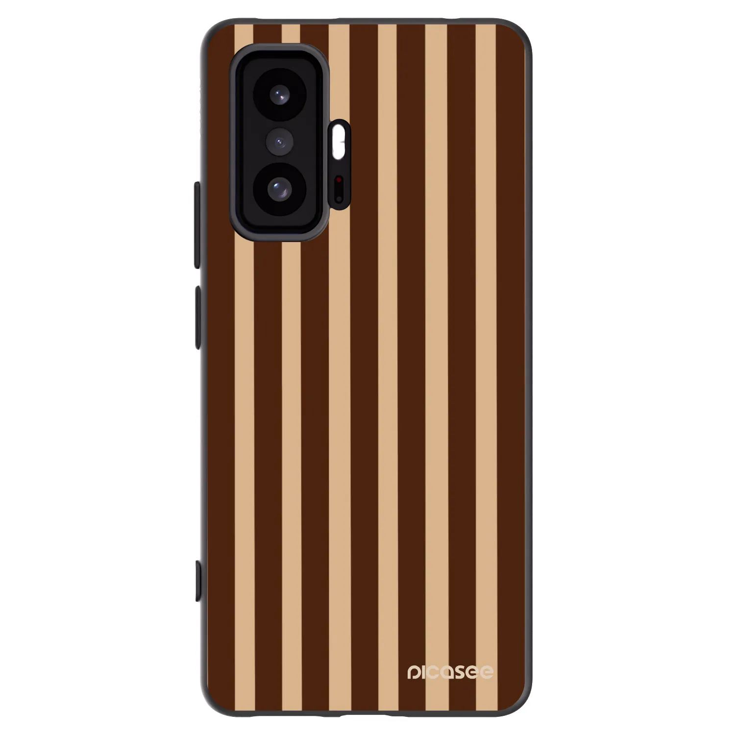 Picasee crna silikonska maskica za Xiaomi 11T Pro - Brown lines