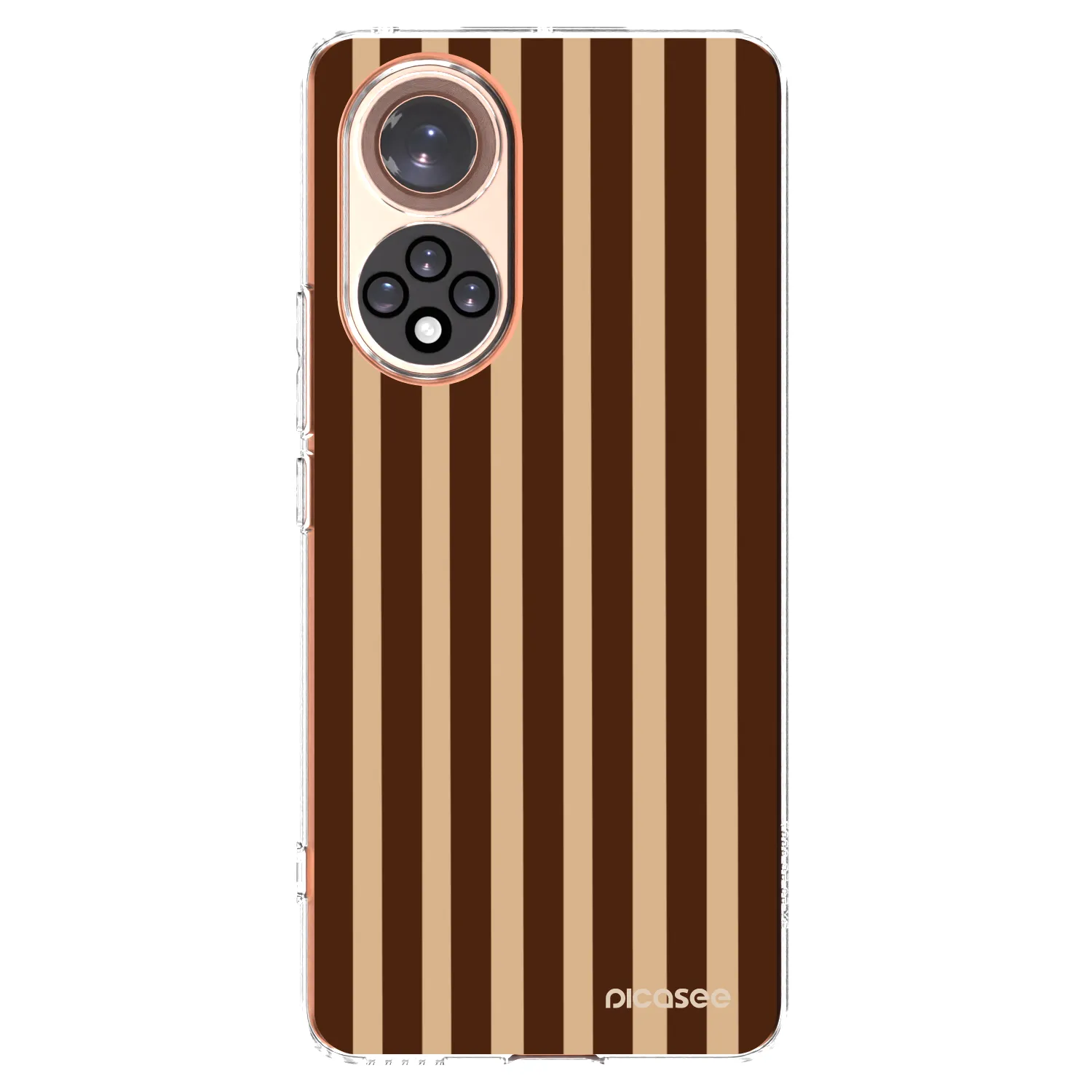 Picasee silikonska prozirna maskica za Honor 50 5G - Brown lines