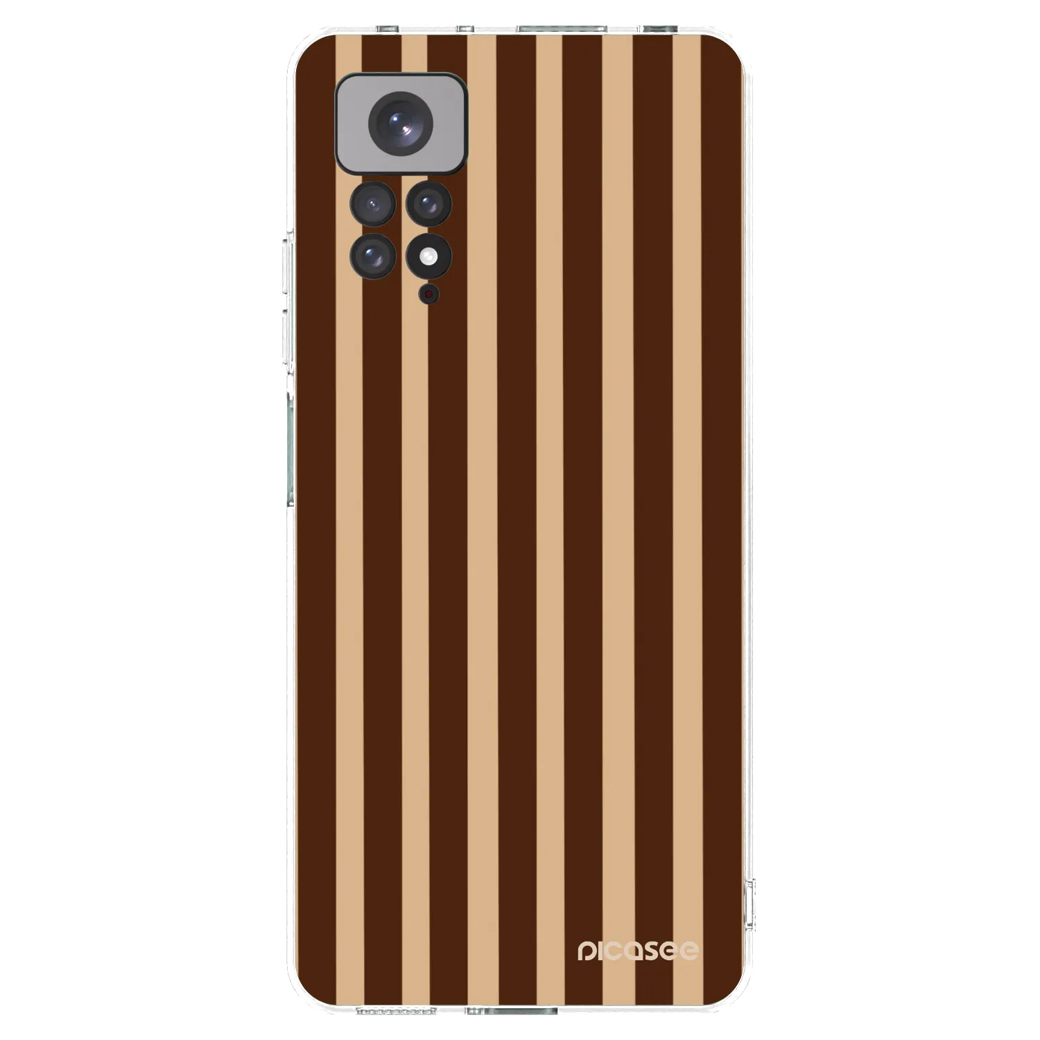 Picasee silikonska prozirna maskica za Xiaomi Redmi Note 11S 4G - Brown lines