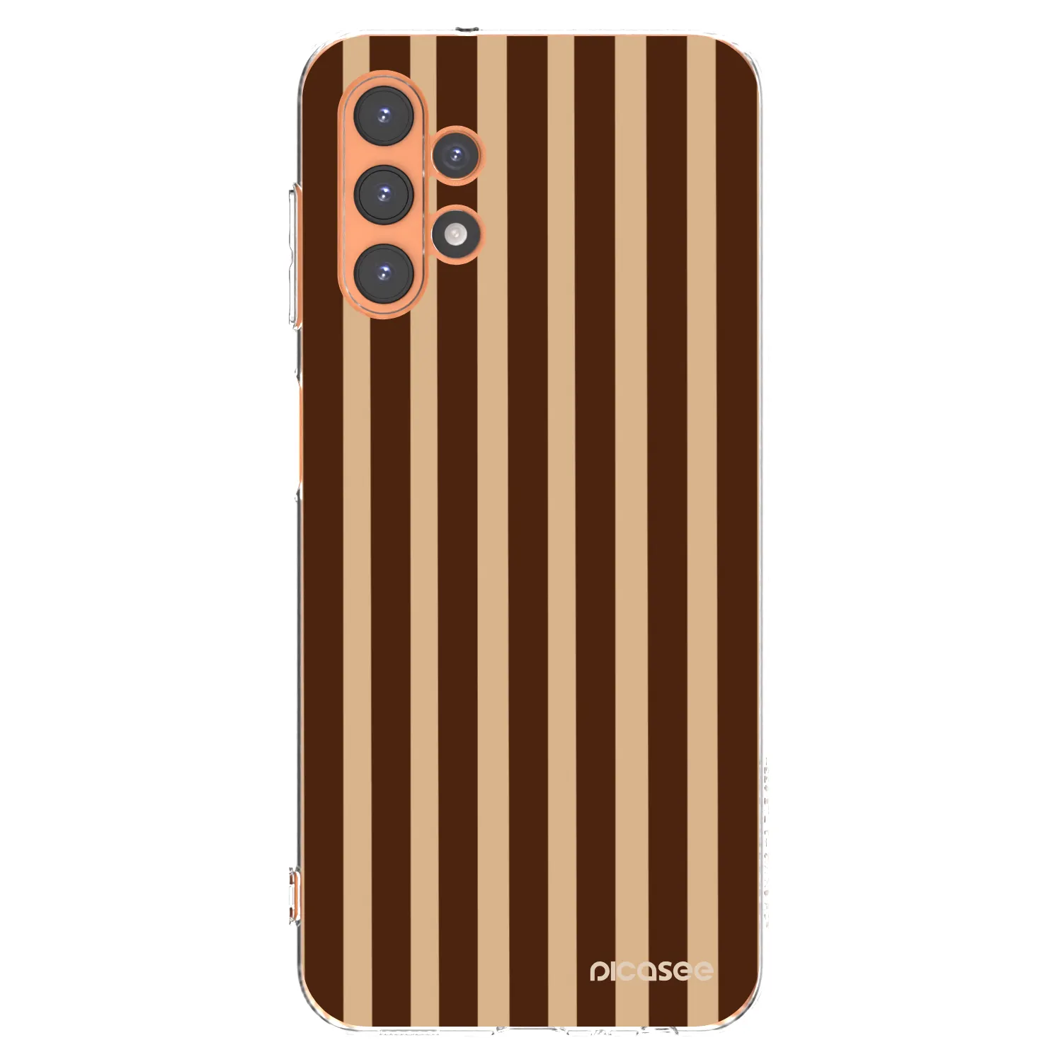 Picasee silikonska prozirna maskica za Samsung Galaxy A13 4G A135 - Brown lines