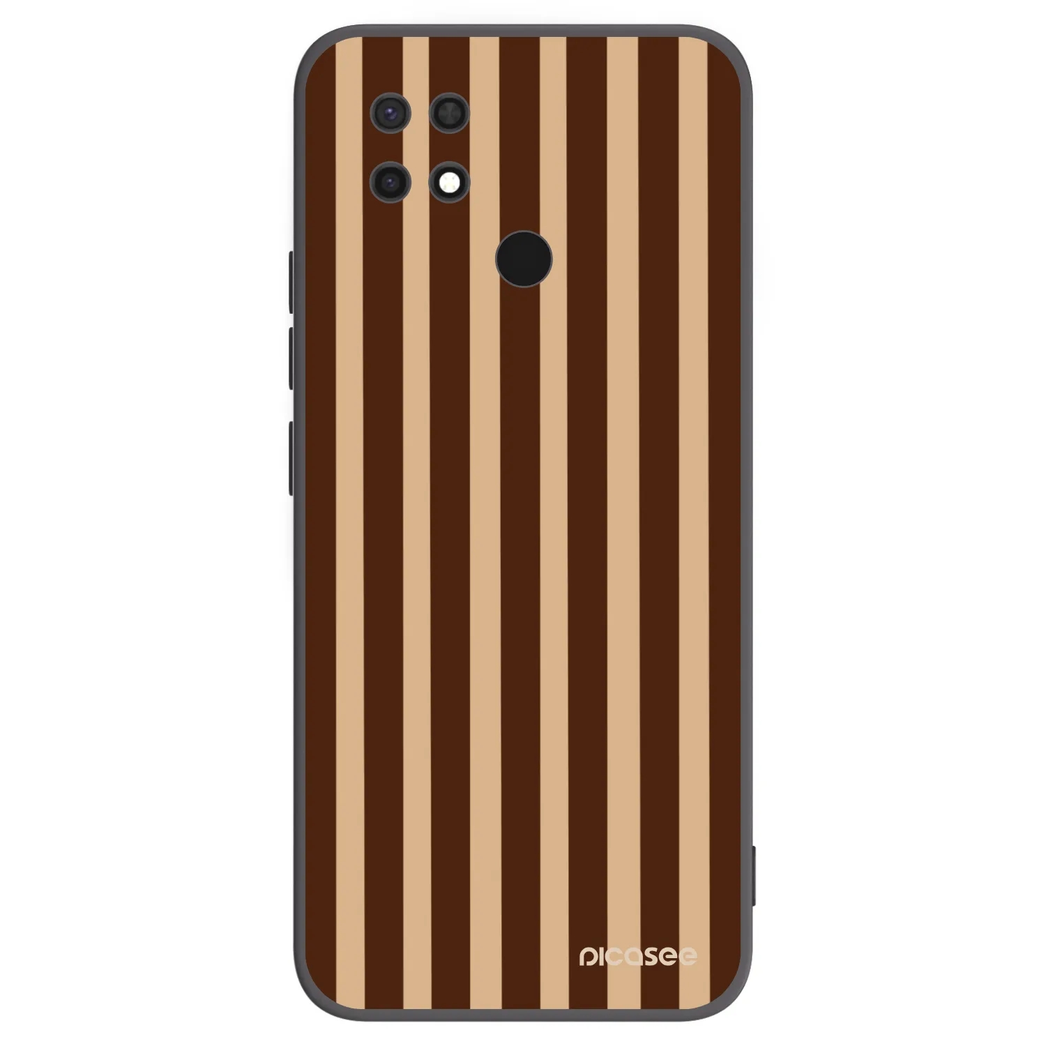 Picasee crna silikonska maskica za Xiaomi Redmi 10C - Brown lines