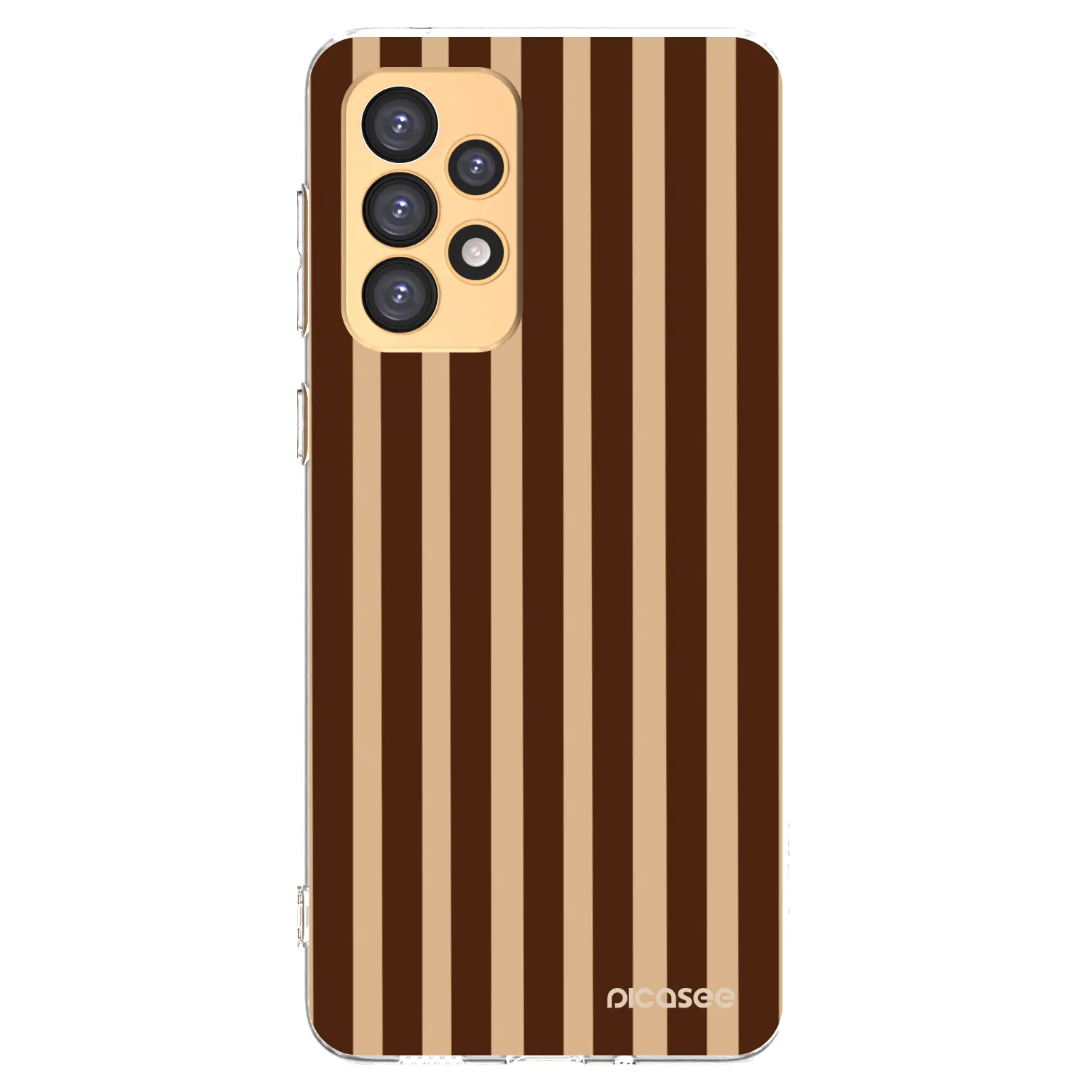 Picasee silikonska prozirna maskica za Samsung Galaxy A33 5G A336 - Brown lines