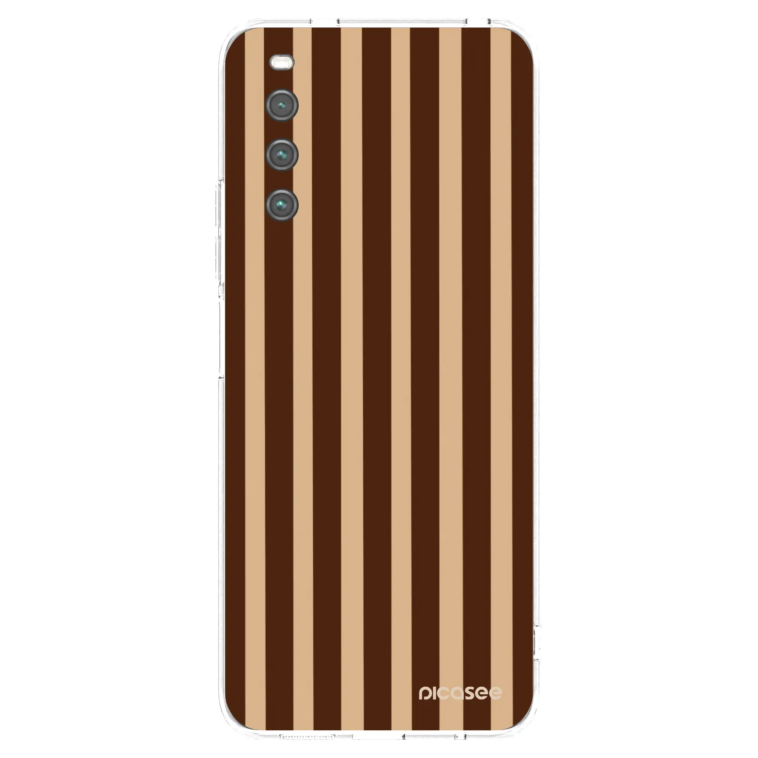 Picasee silikonska prozirna maskica za Sony Xperia 10 IV 5G - Brown lines
