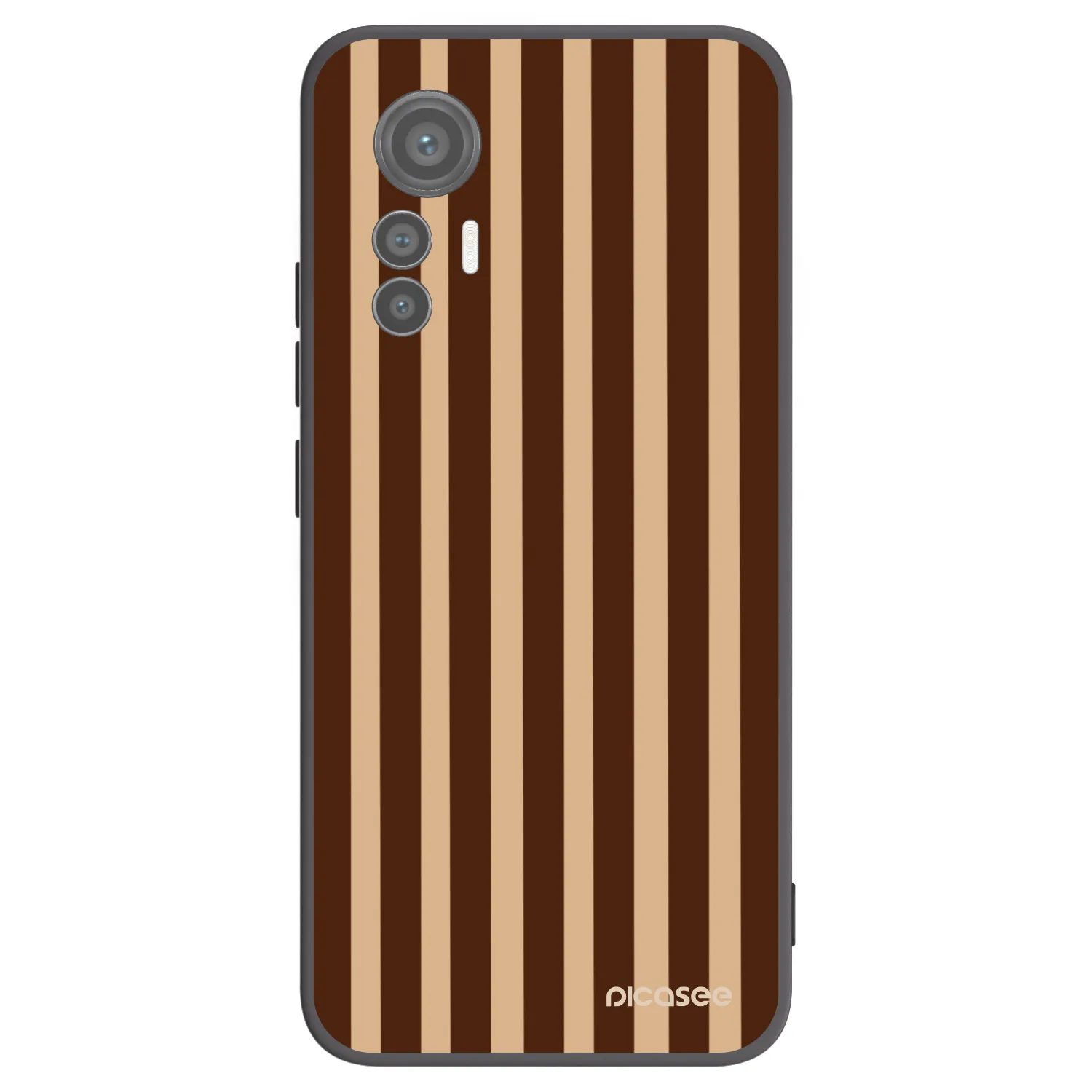 Picasee crna silikonska maskica za Xiaomi 12 Lite - Brown lines