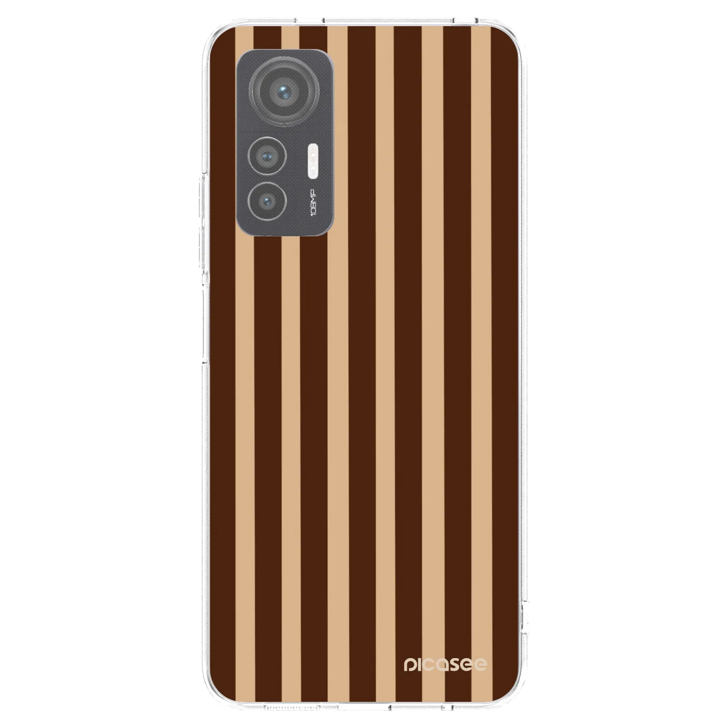 Picasee silikonska prozirna maskica za Xiaomi 12 Lite - Brown lines