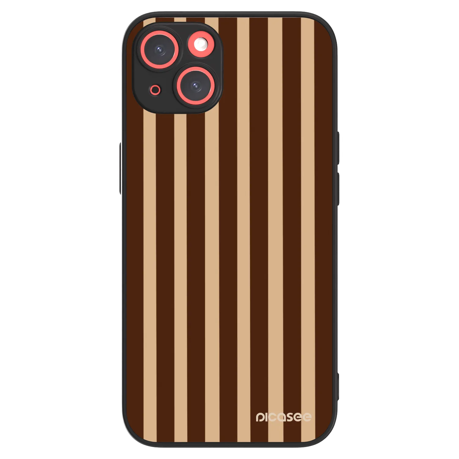 Picasee ULTIMATE CASE MagSafe za Apple iPhone 13 - Brown lines