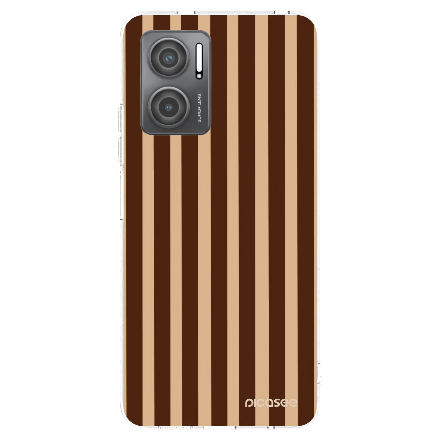 Picasee silikonska prozirna maskica za Xiaomi Redmi 10 5G - Brown lines