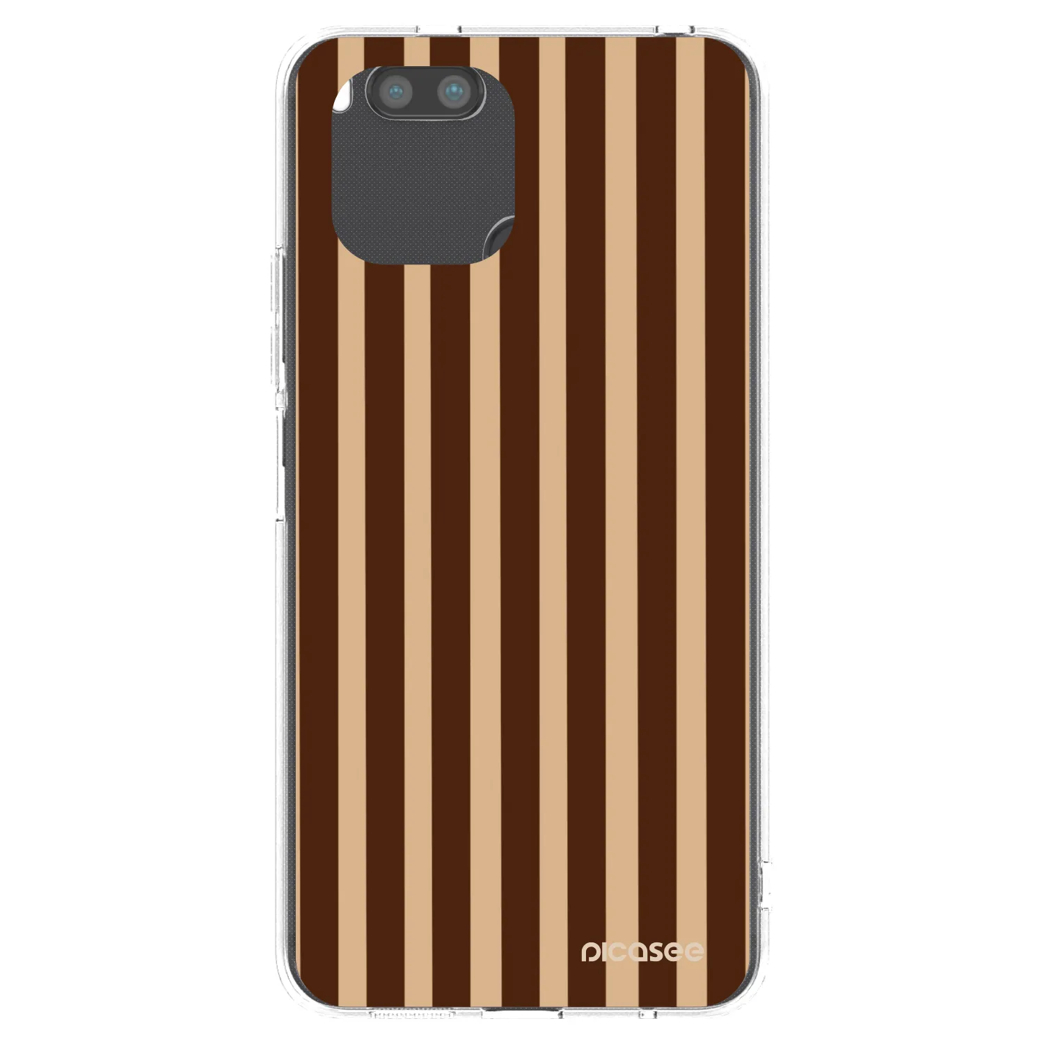 Picasee silikonska prozirna maskica za Xiaomi Redmi A1 - Brown lines