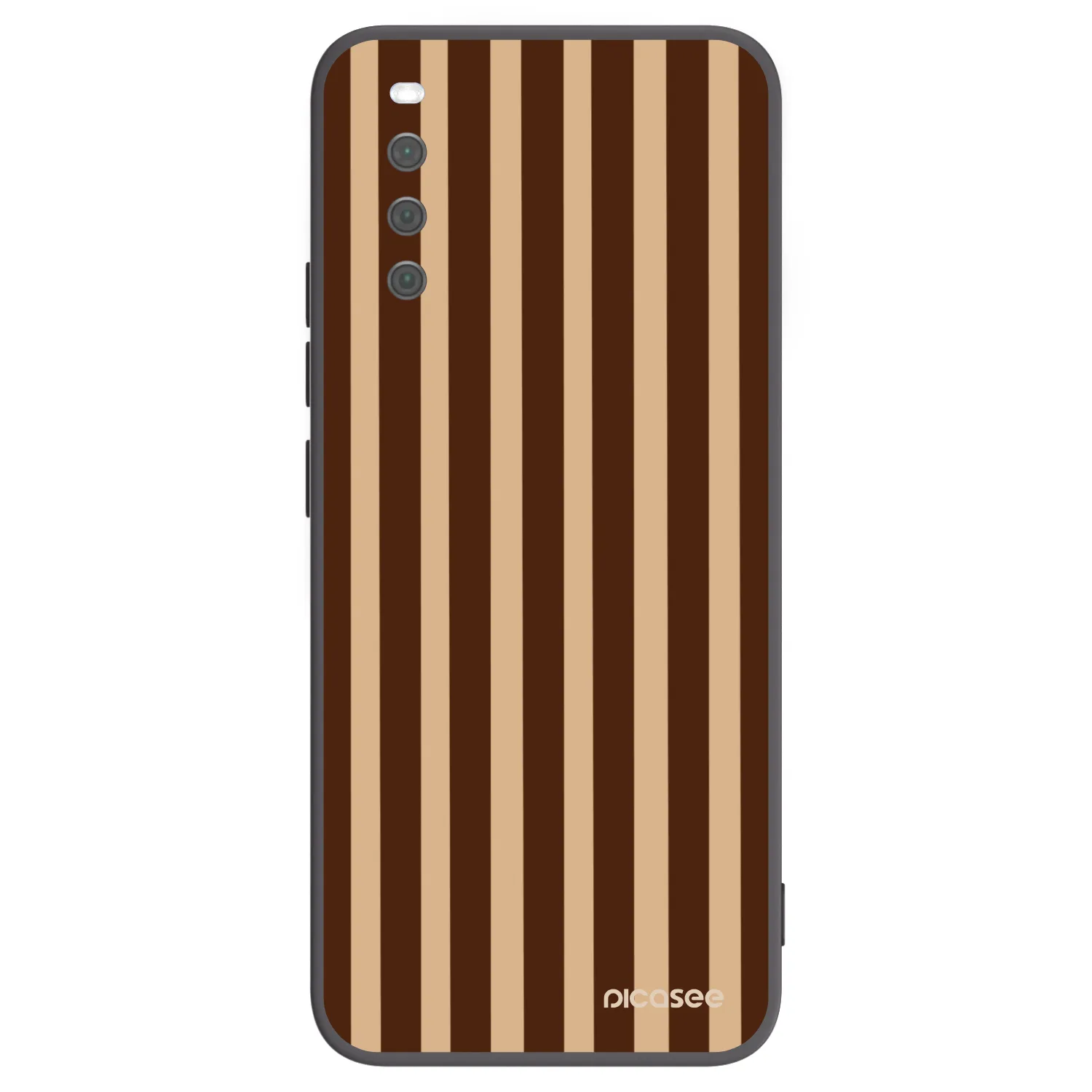 Picasee crna silikonska maskica za Sony Xperia 10 III - Brown lines