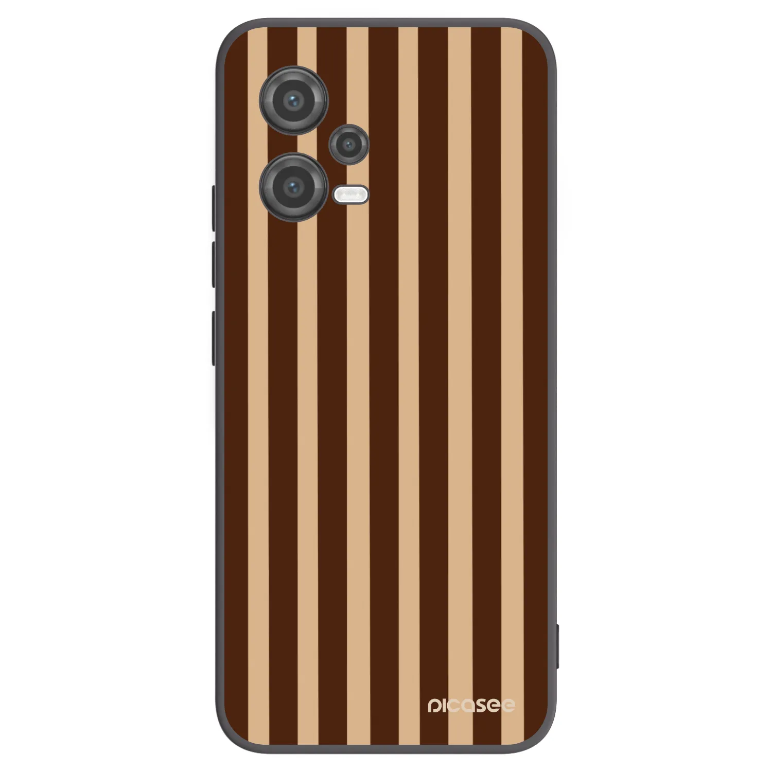 Picasee crna silikonska maskica za Xiaomi Poco X5 - Brown lines