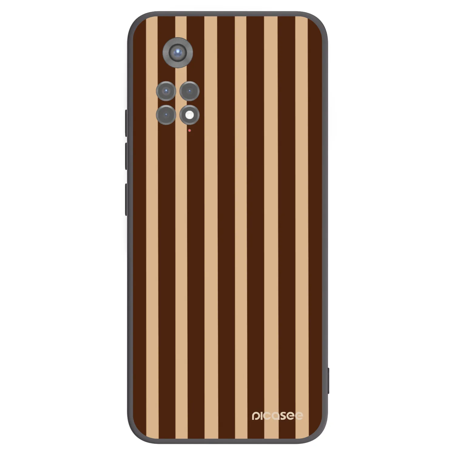 Picasee crna silikonska maskica za Xiaomi Redmi Note 11S 5G - Brown lines