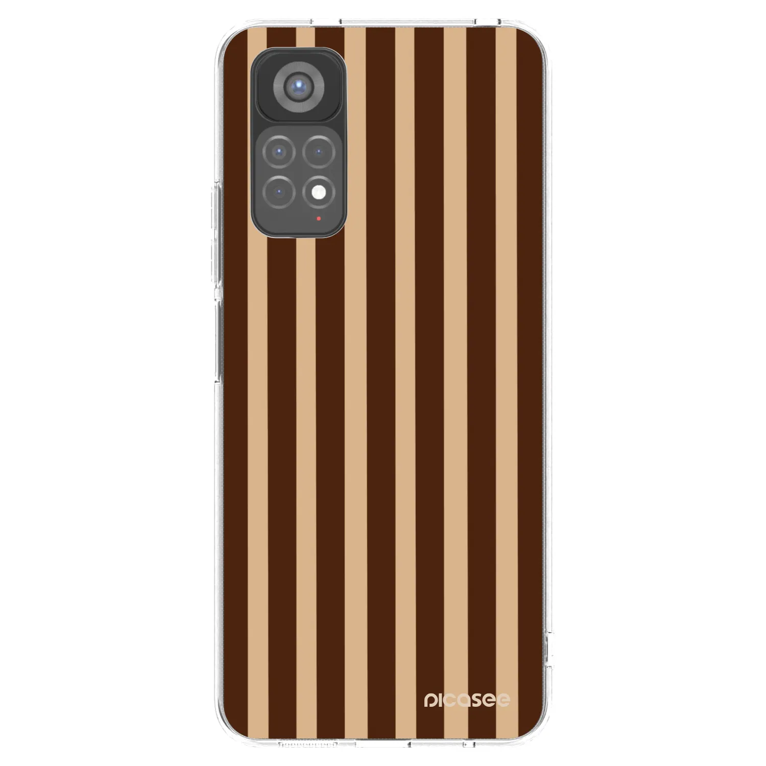 Picasee silikonska prozirna maskica za Xiaomi Redmi Note 11S 5G - Brown lines