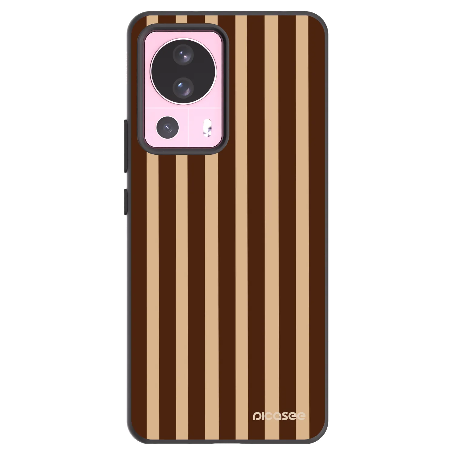 Picasee crna silikonska maskica za Xiaomi 13 Lite - Brown lines
