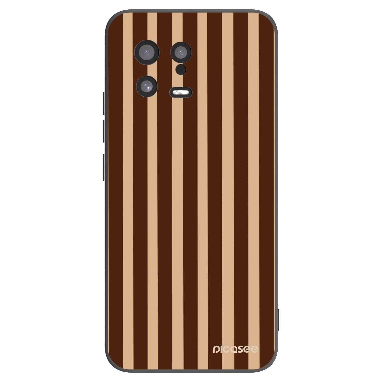Picasee crna silikonska maskica za Xiaomi 13 - Brown lines
