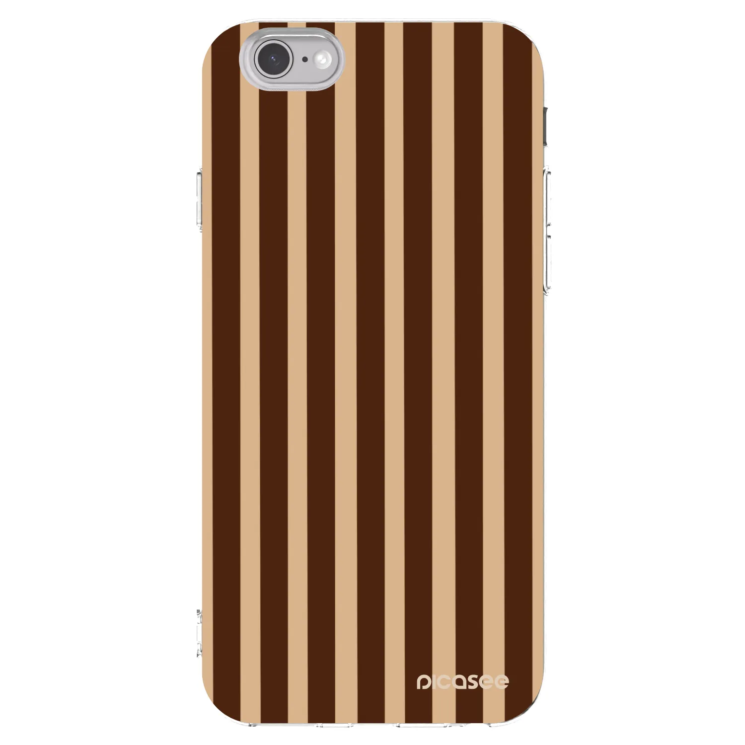 Picasee silikonska prozirna maskica za Apple iPhone 6/6S - Brown lines