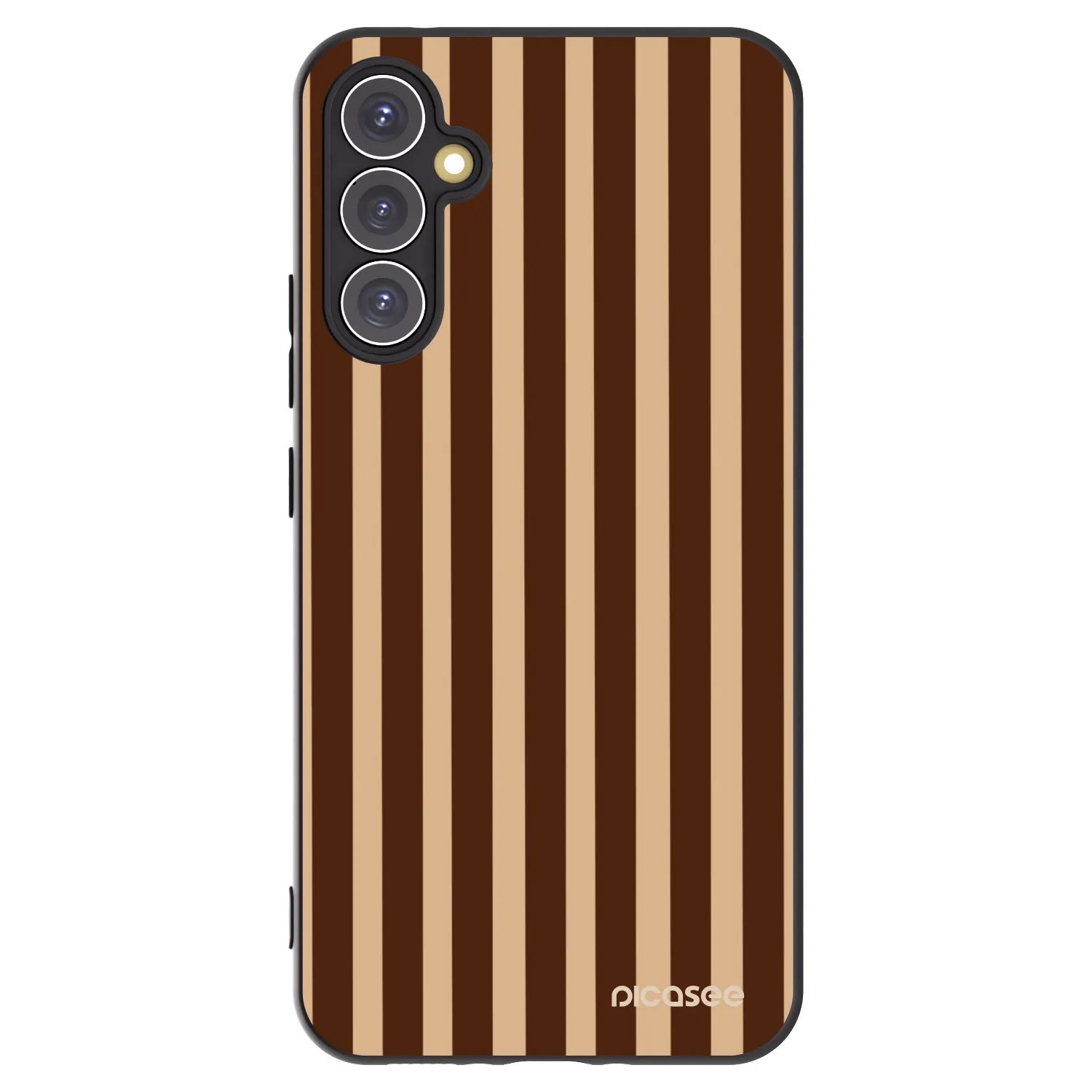 Picasee crna silikonska maskica za Samsung Galaxy A34 5G A346B - Brown lines