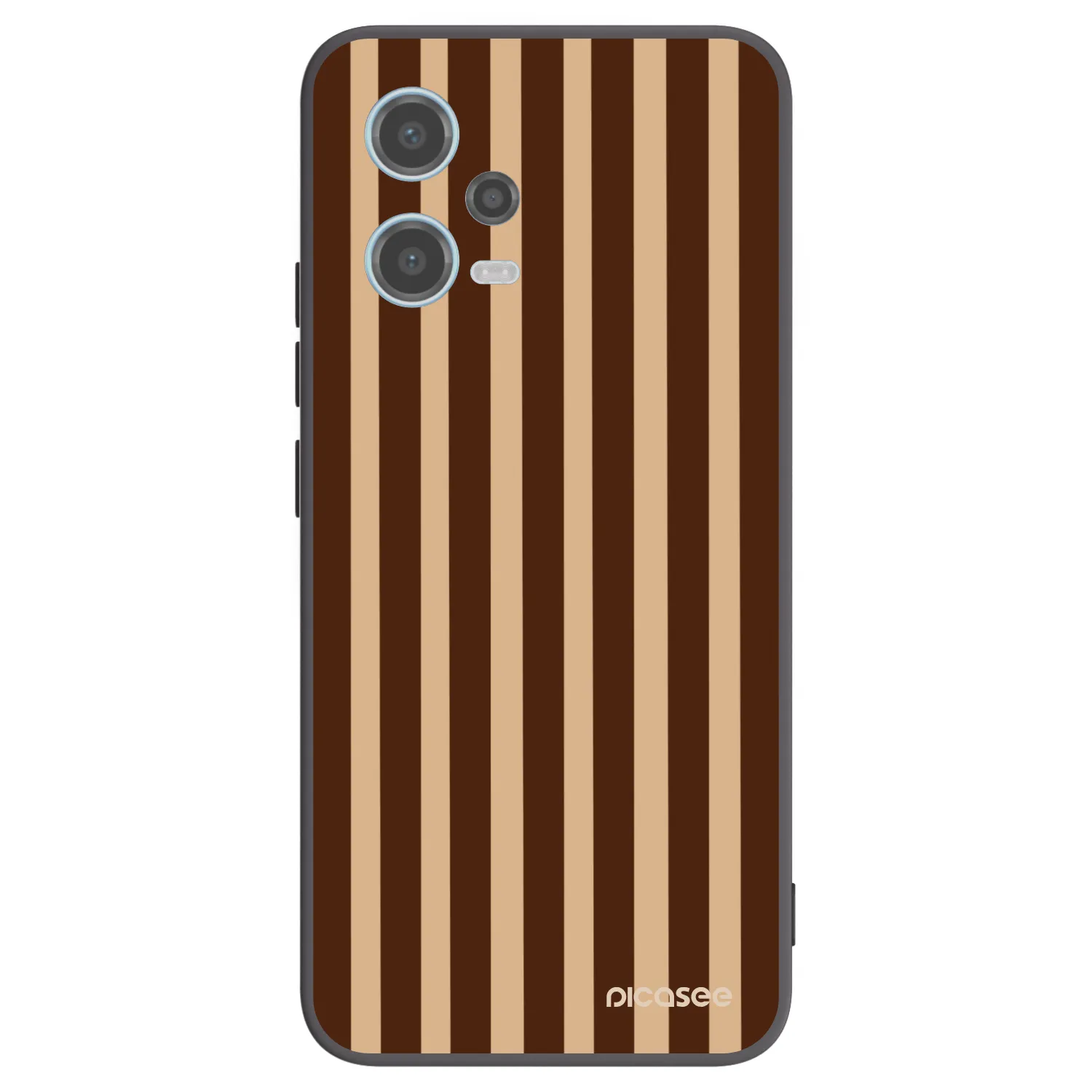 Picasee crna silikonska maskica za Xiaomi Redmi Note 12 5G - Brown lines