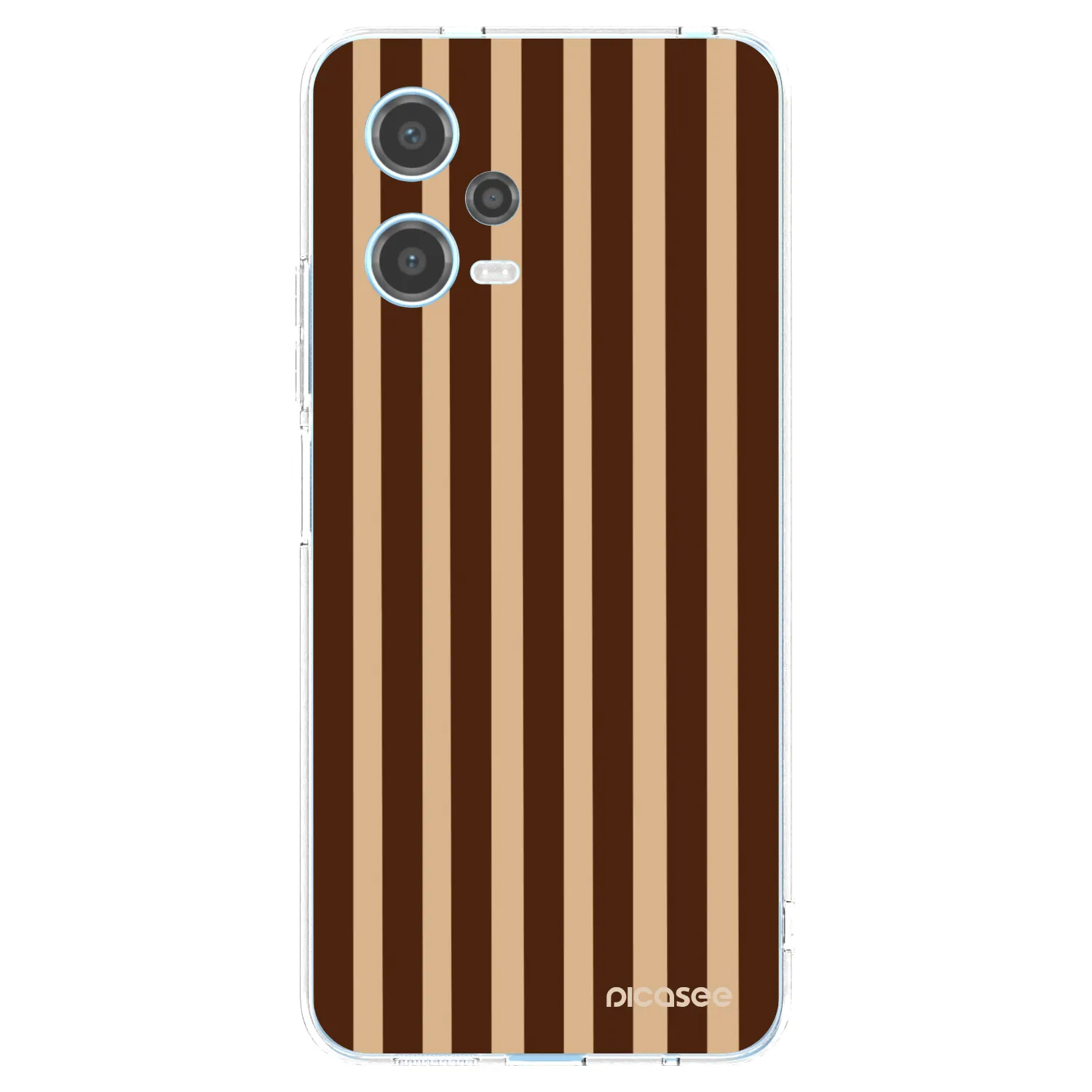 Picasee silikonska prozirna maskica za Xiaomi Redmi Note 12 5G - Brown lines