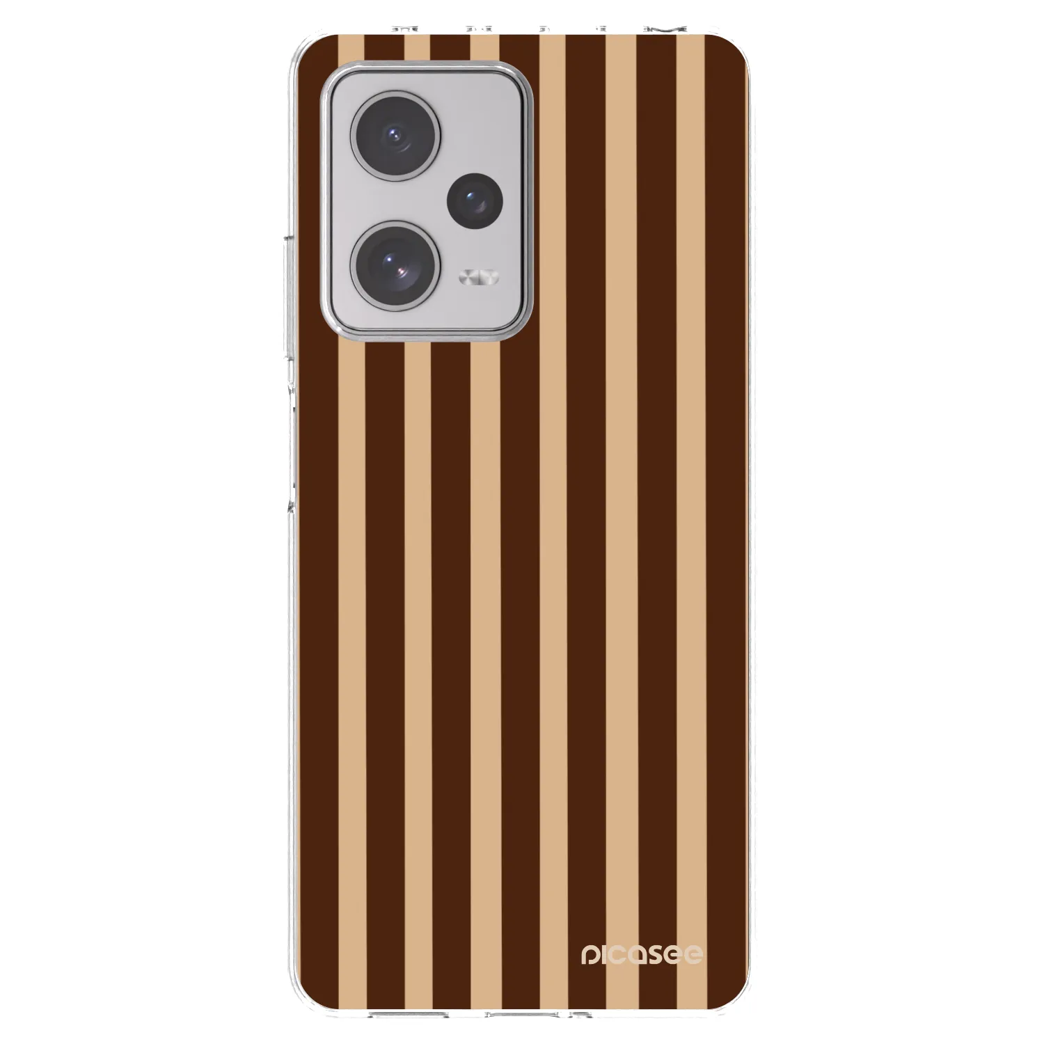 Picasee silikonska prozirna maskica za Xiaomi Redmi Note 12 Pro+ 5G - Brown lines