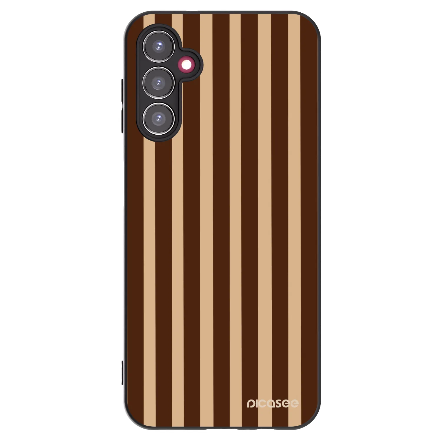 Picasee crna silikonska maskica za Samsung Galaxy A14 4G A145R - Brown lines