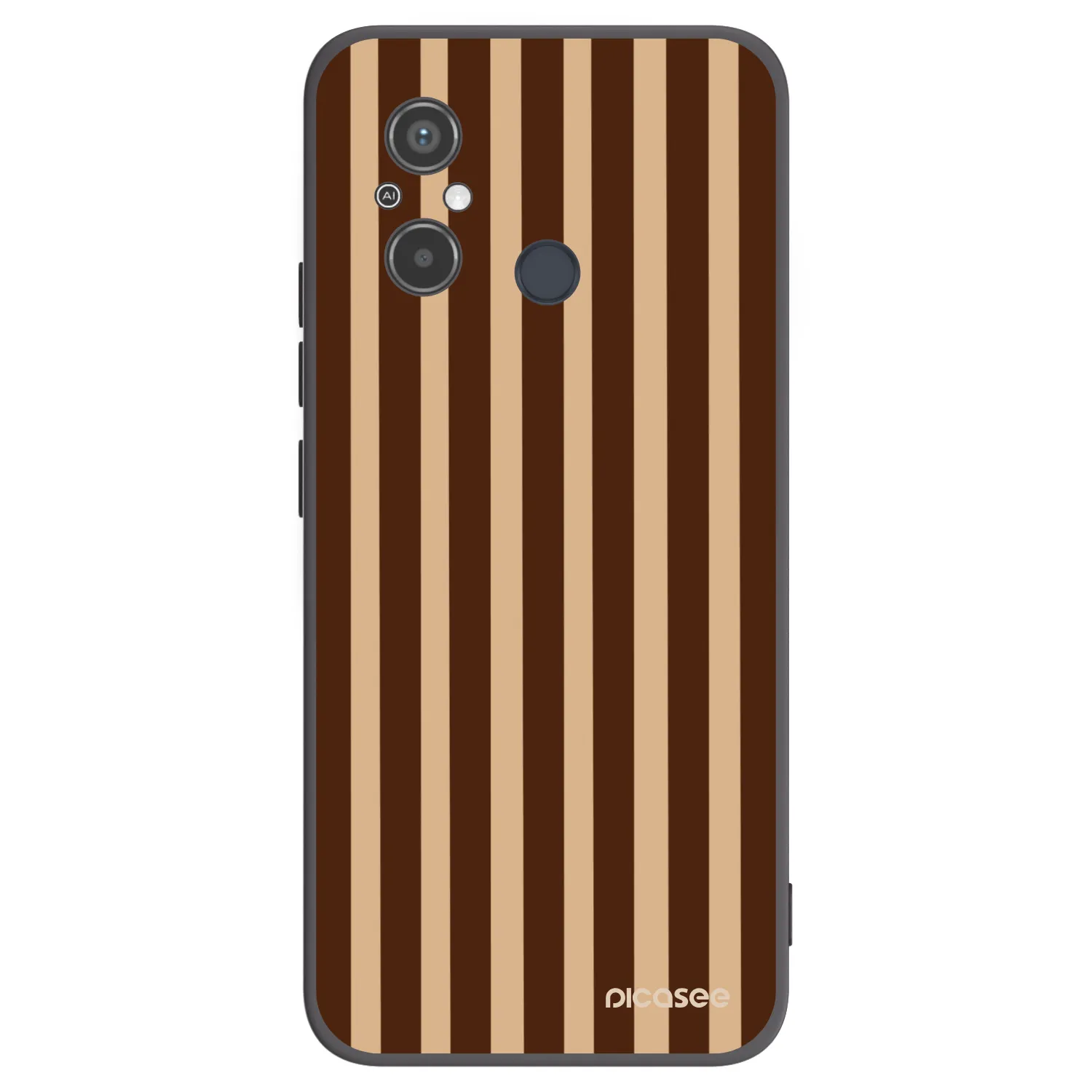 Picasee crna silikonska maskica za Xiaomi Redmi 12C - Brown lines