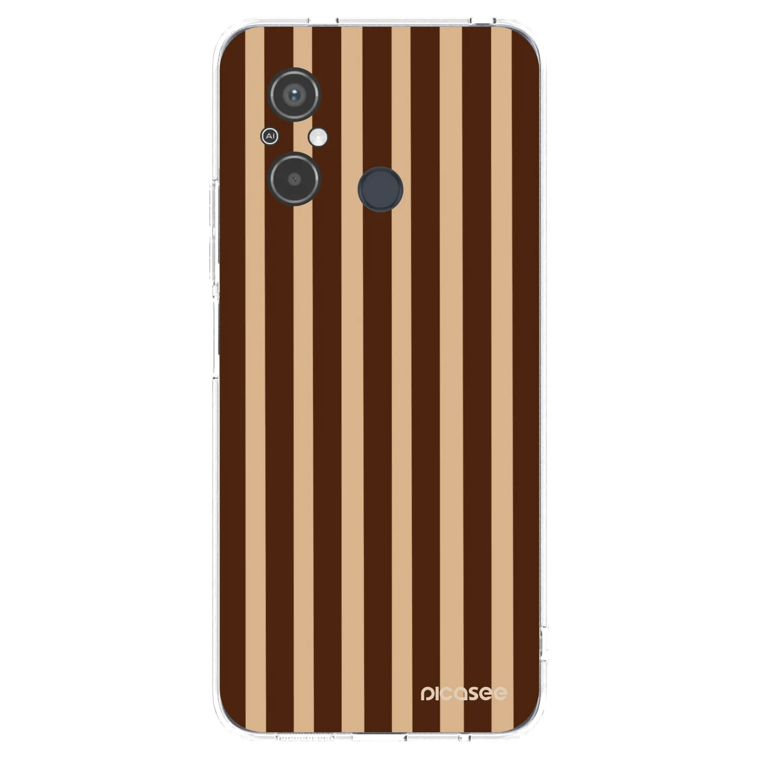 Picasee silikonska prozirna maskica za Xiaomi Redmi 12C - Brown lines