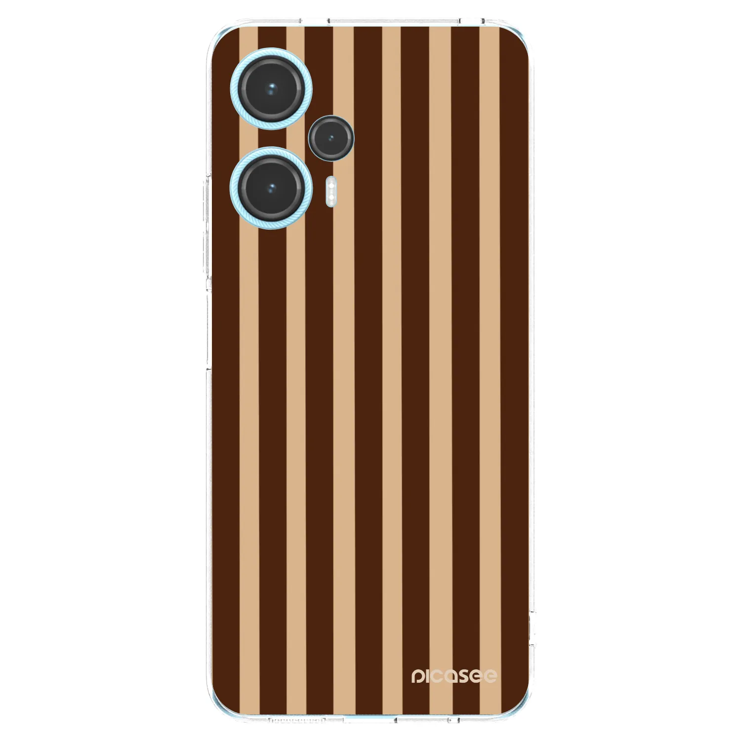 Picasee silikonska prozirna maskica za Xiaomi Poco F5 - Brown lines
