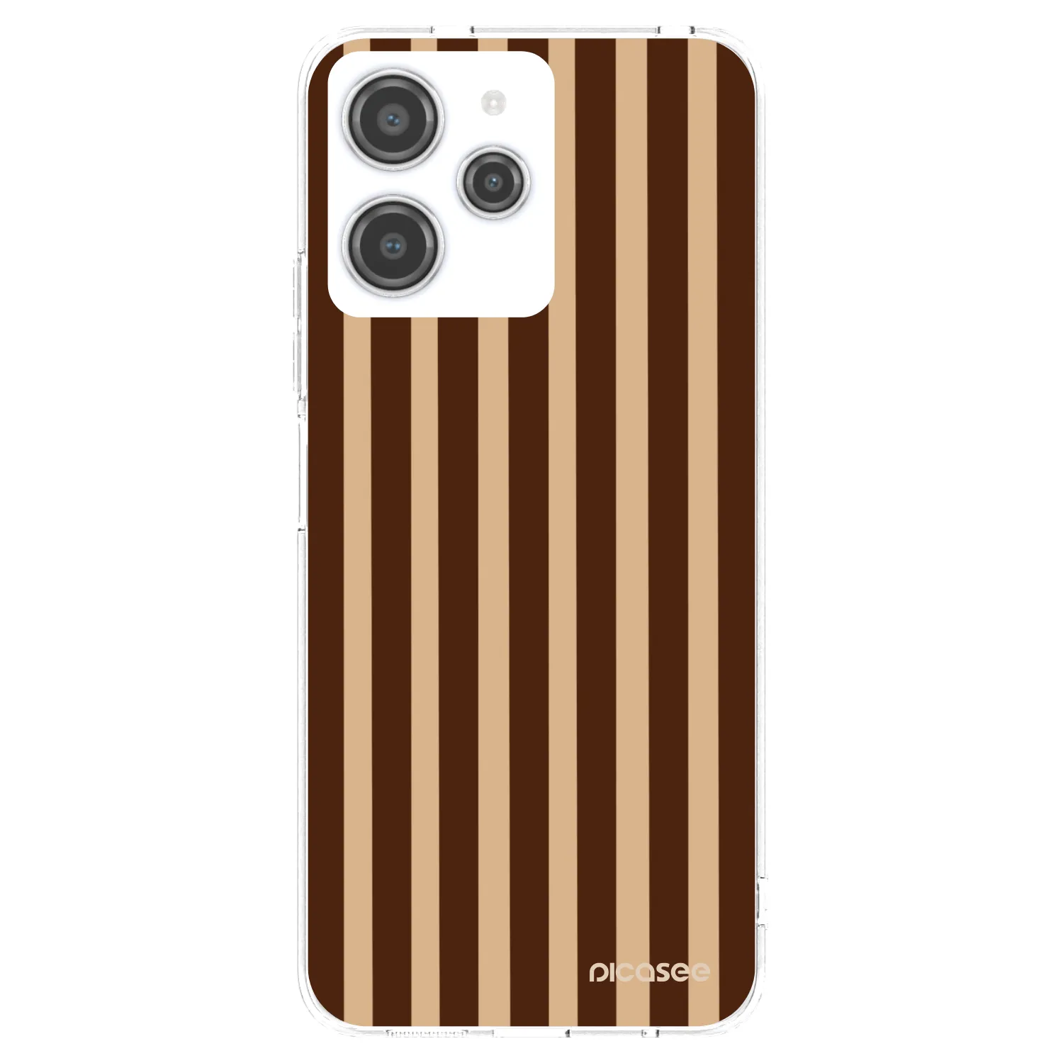 Picasee silikonska prozirna maskica za Xiaomi Redmi 12 4G - Brown lines