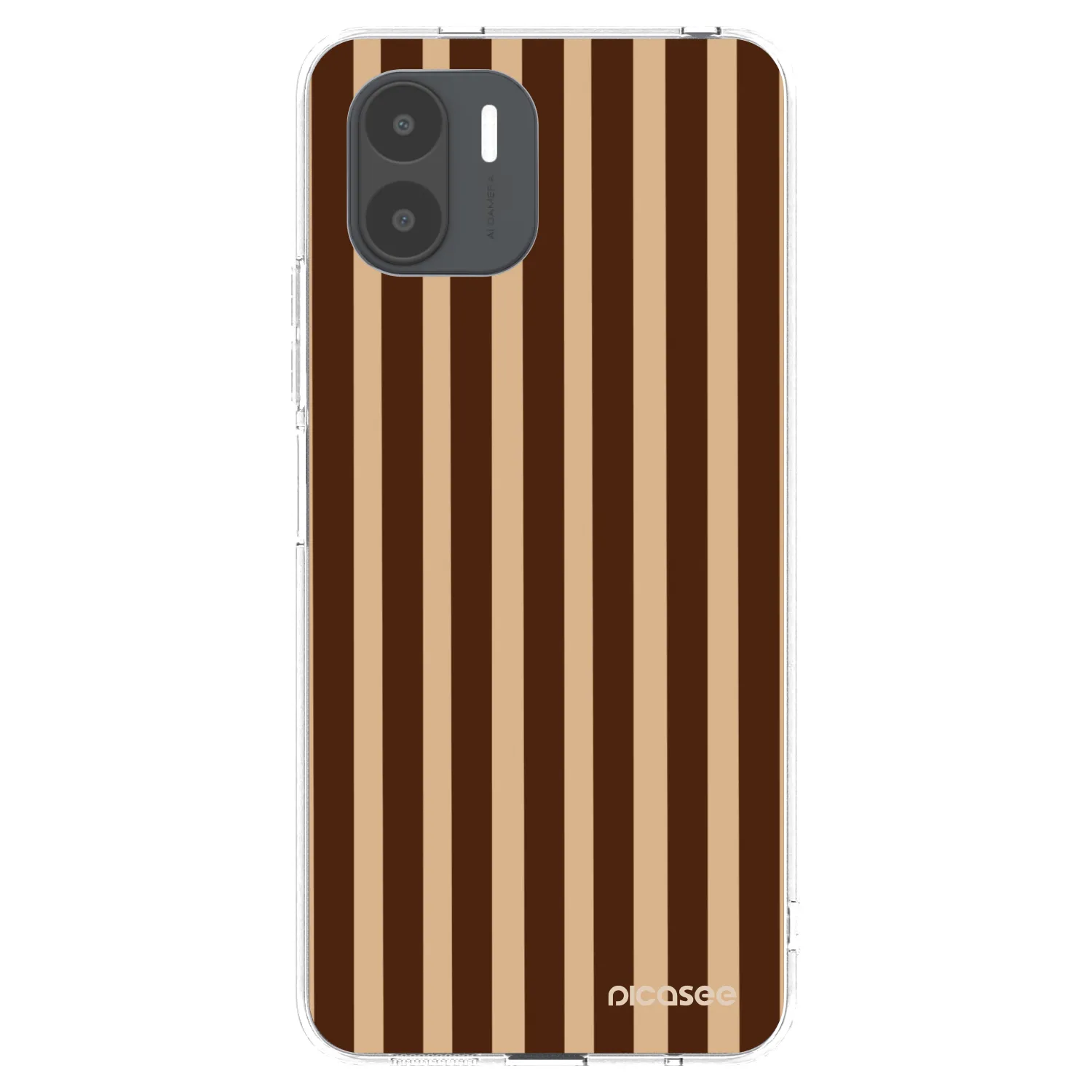 Picasee silikonska prozirna maskica za Xiaomi Redmi A2 - Brown lines