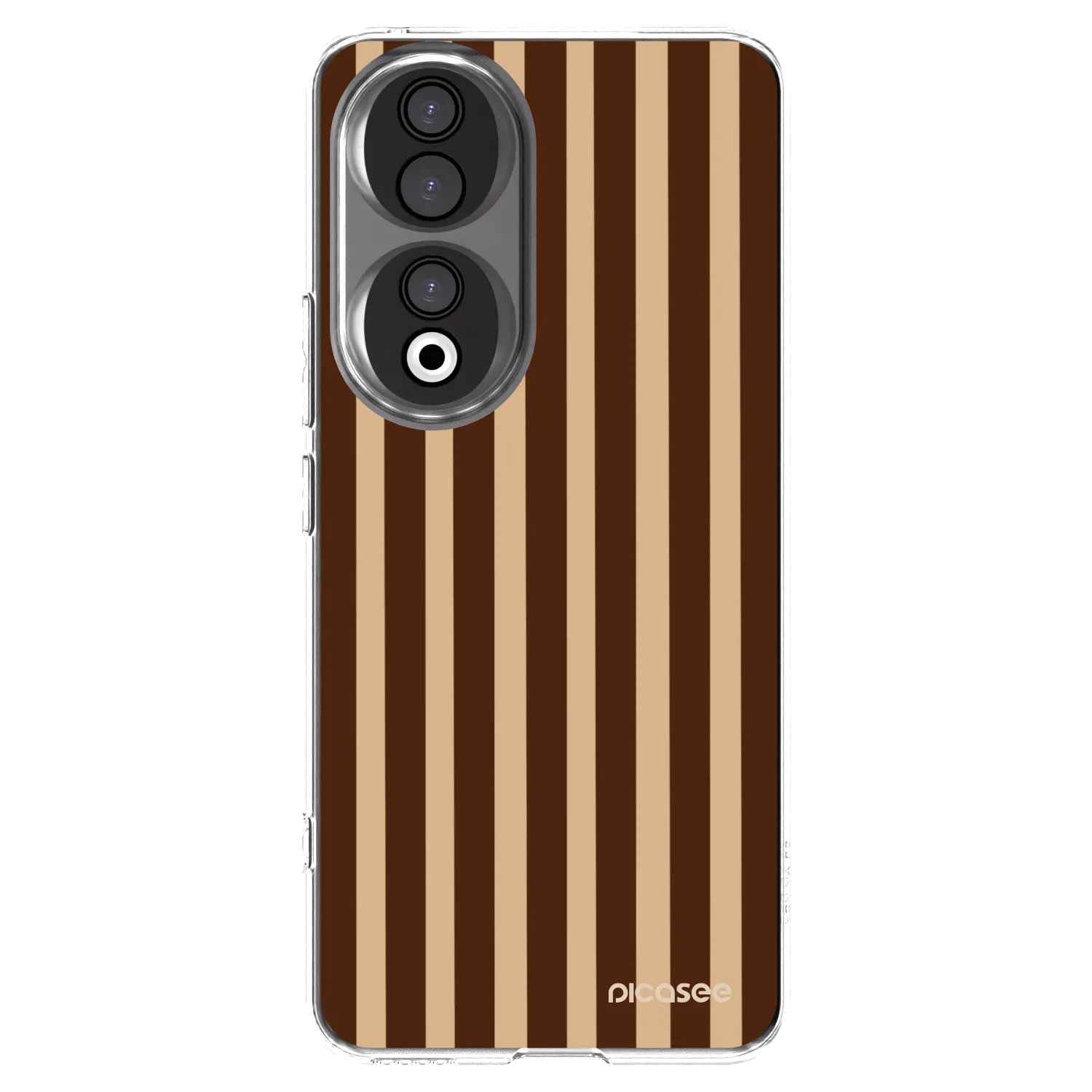 Picasee silikonska prozirna maskica za Honor 90 5G - Brown lines