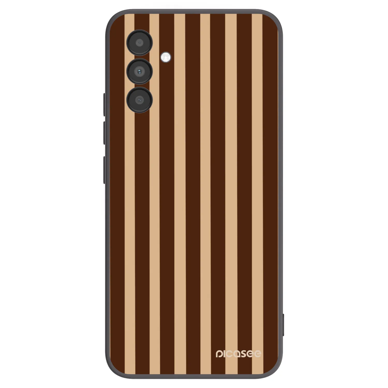Picasee crna silikonska maskica za Samsung Galaxy A04s A047F - Brown lines