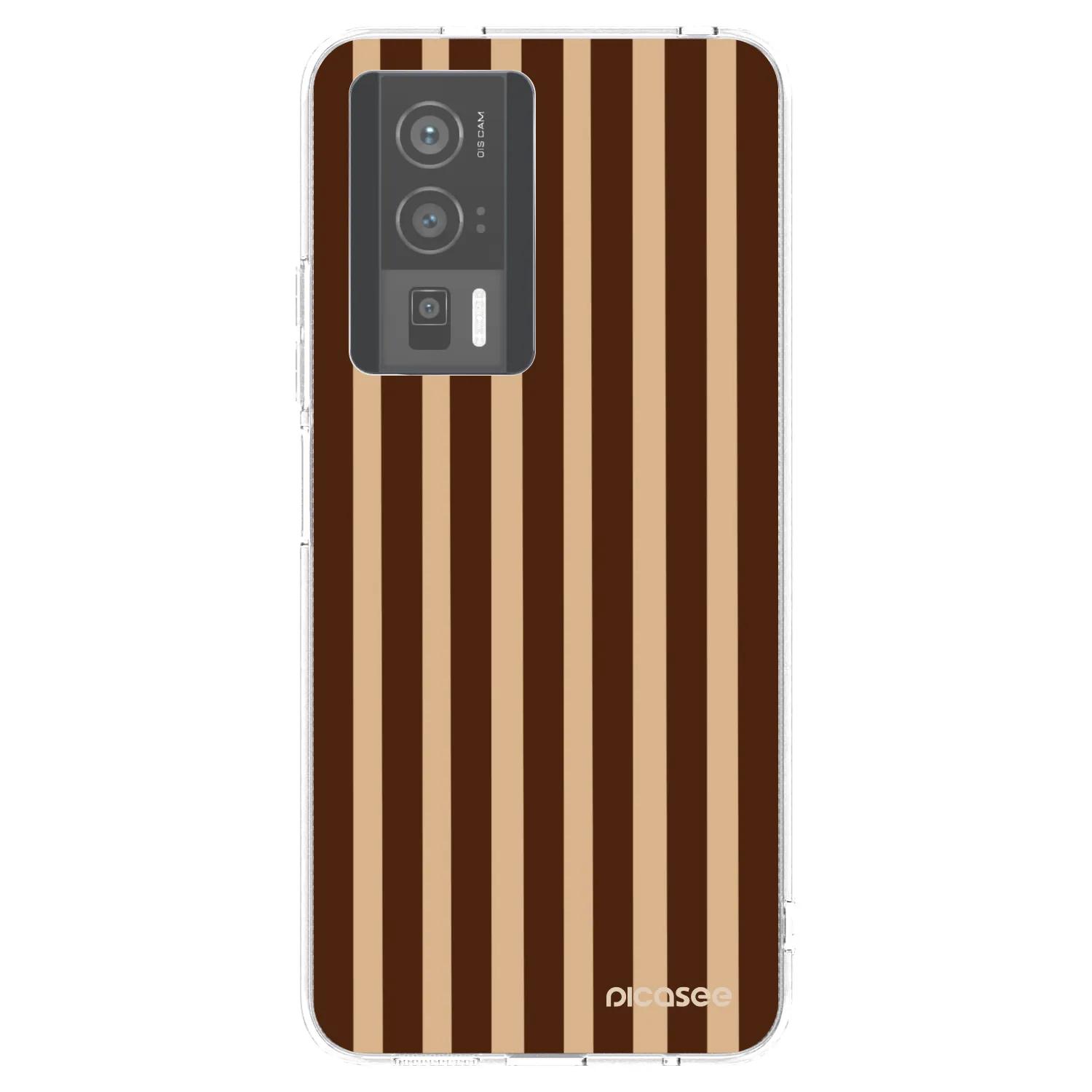 Picasee silikonska prozirna maskica za Xiaomi Poco F5 Pro 5G - Brown lines