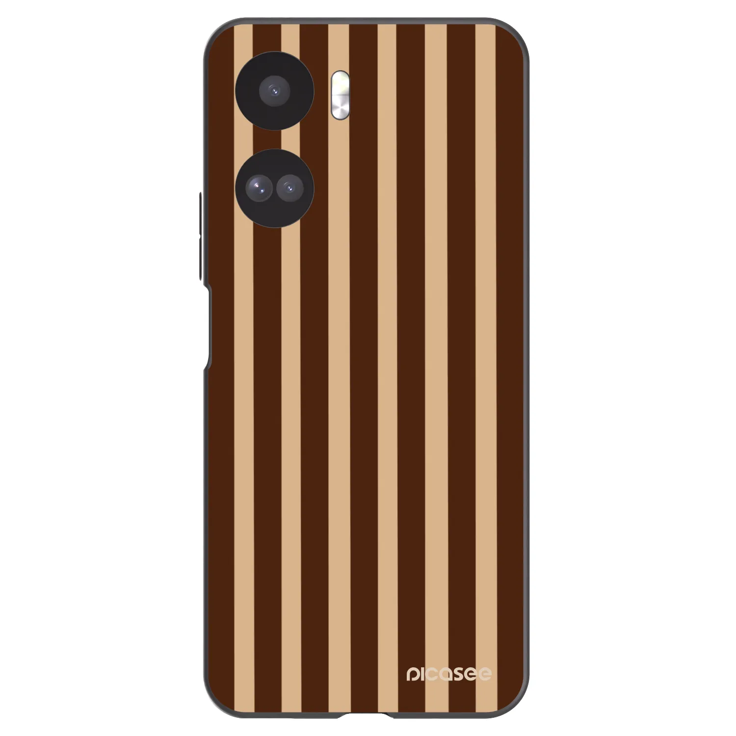 Picasee crna silikonska maskica za Honor 90 Lite 5G - Brown lines
