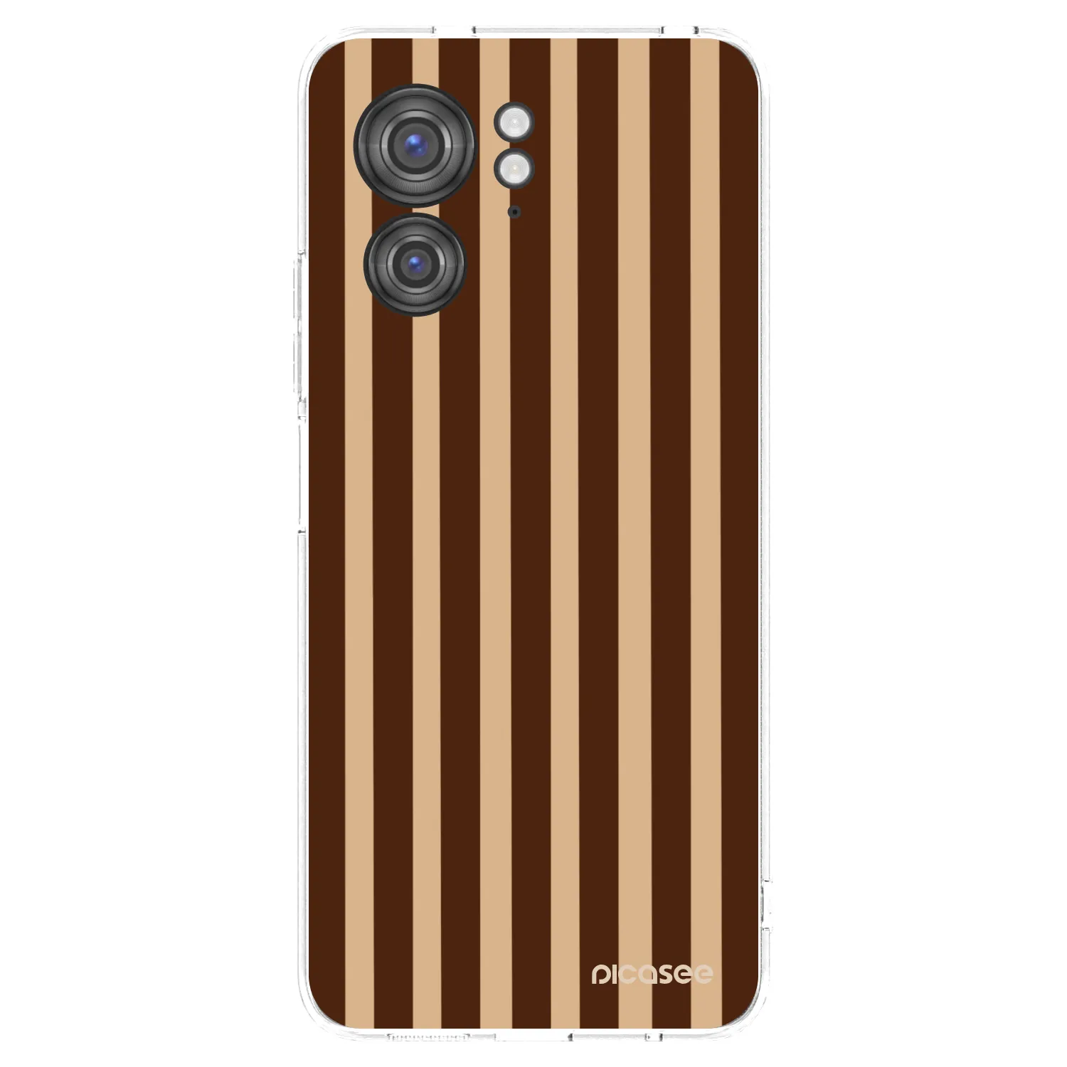 Picasee silikonska prozirna maskica za Motorola Edge 40 - Brown lines