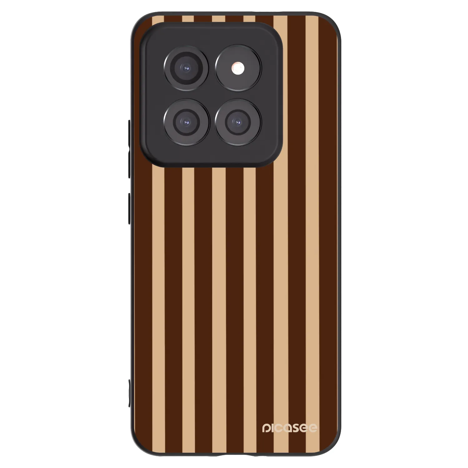 Picasee crna silikonska maskica za Xiaomi 14 Pro - Brown lines