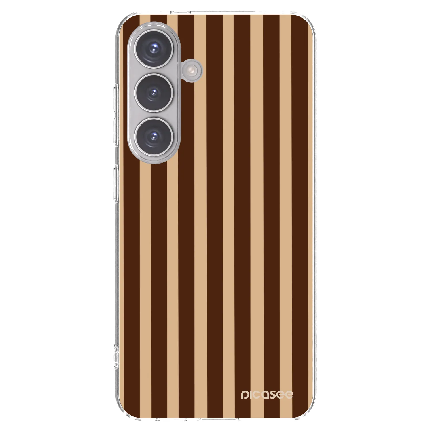 Picasee silikonska prozirna maskica za Samsung Galaxy S24 S921B 5G - Brown lines