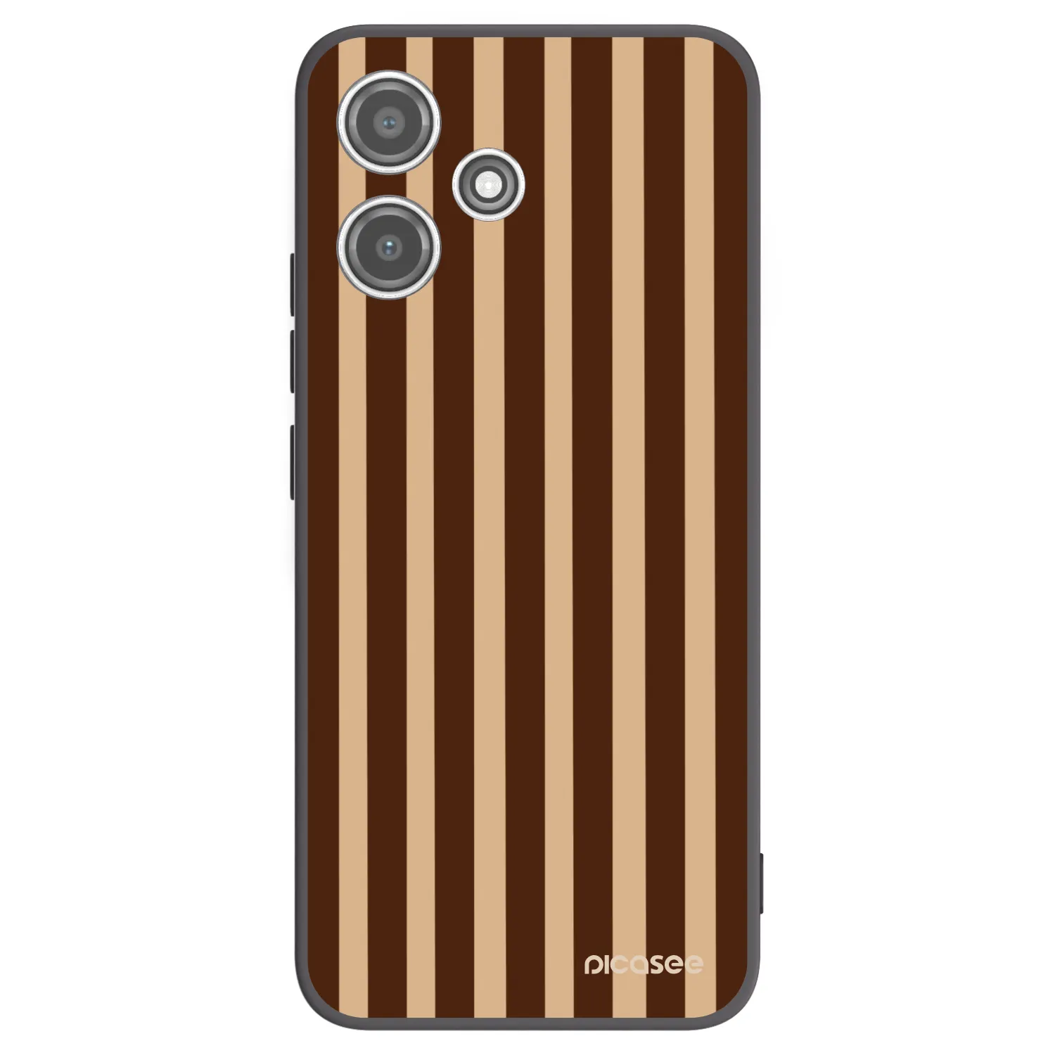 Picasee crna silikonska maskica za Xiaomi Redmi 12 5G - Brown lines