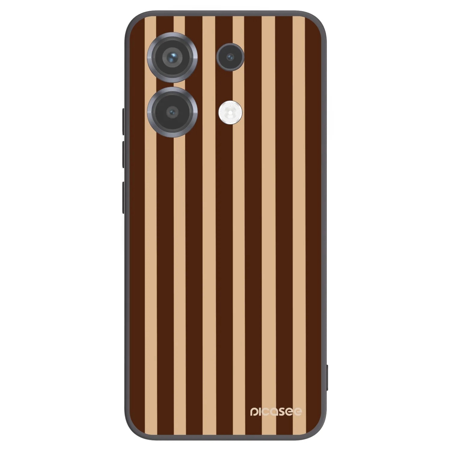Picasee crna silikonska maskica za Xiaomi Poco X6 - Brown lines