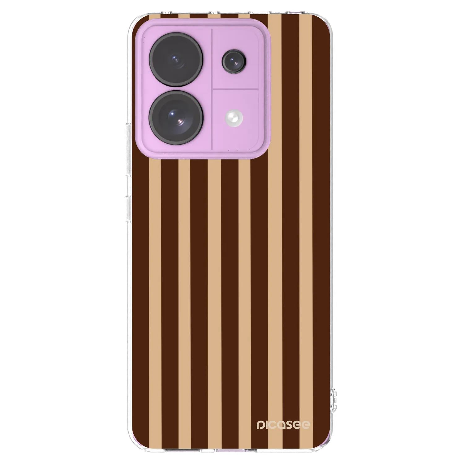 Picasee silikonska prozirna maskica za Xiaomi Redmi Note 13 Pro 5G - Brown lines