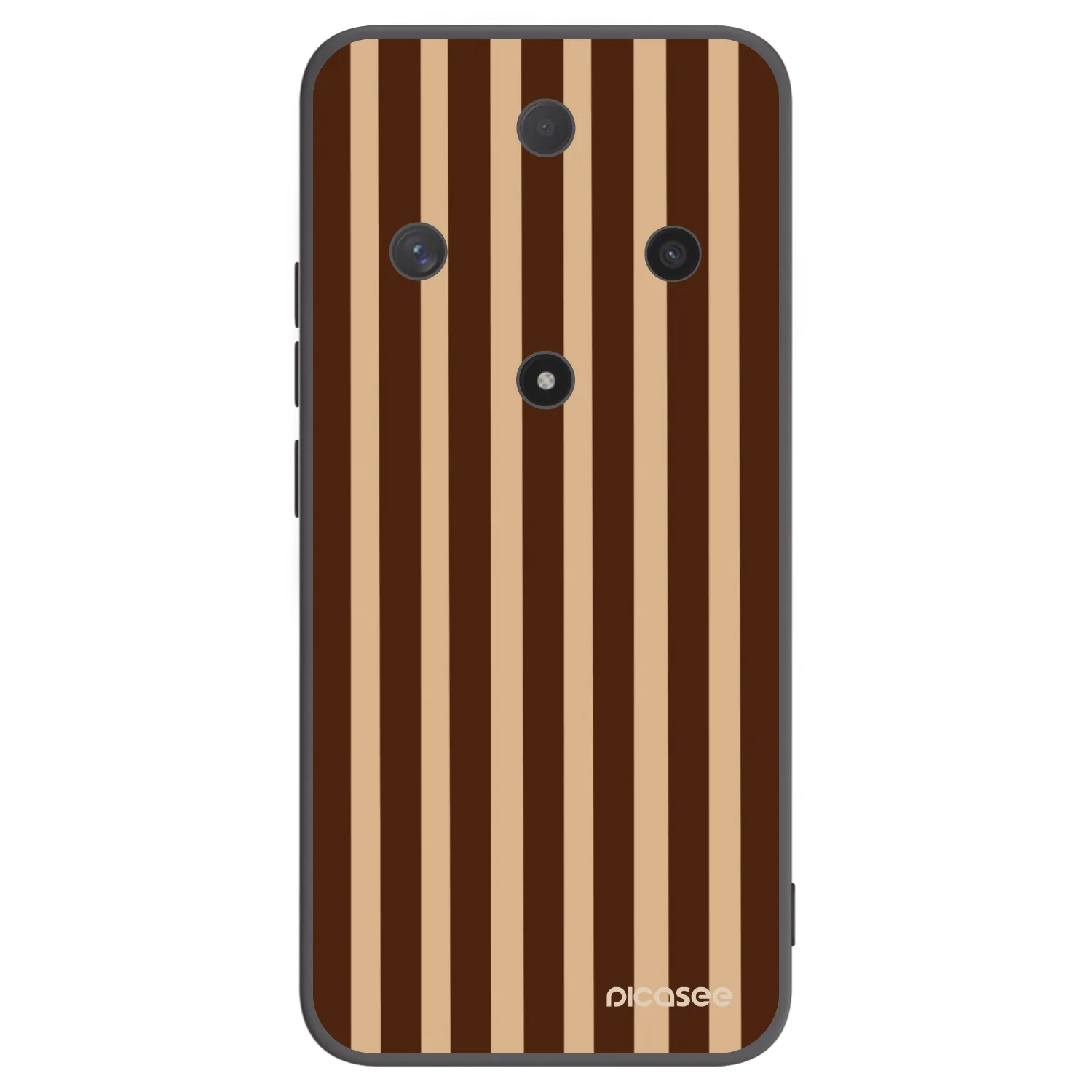 Picasee crna silikonska maskica za Honor Magic6 Lite 5G - Brown lines