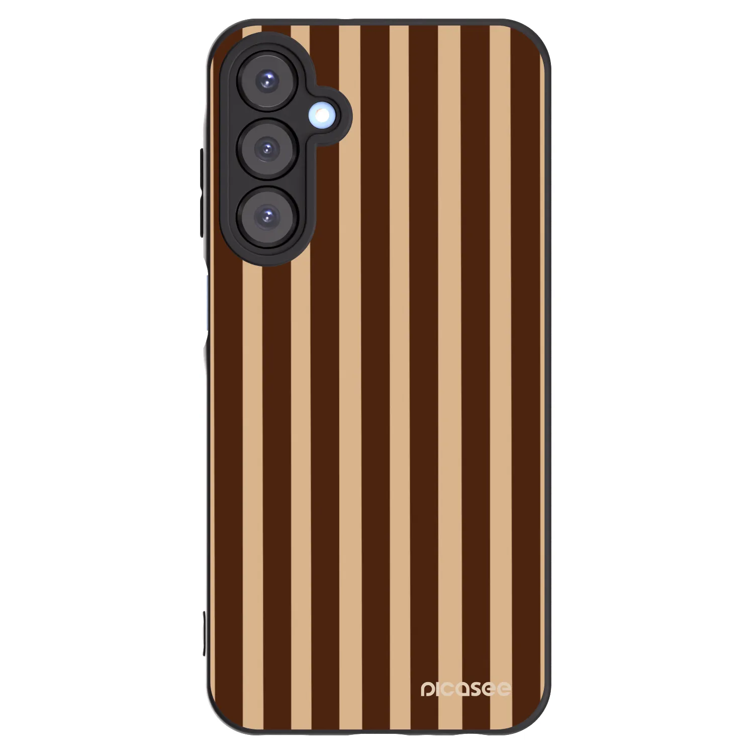 Picasee crna silikonska maskica za Samsung Galaxy A25 A256B 5G - Brown lines