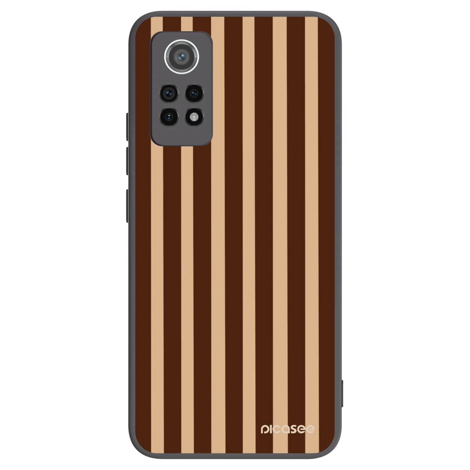 Picasee crna silikonska maskica za Xiaomi Redmi Note 12 Pro 4G - Brown lines