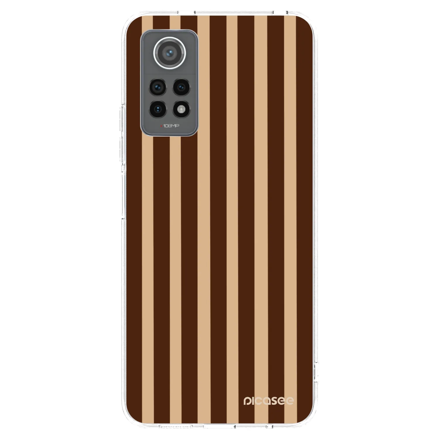 Picasee silikonska prozirna maskica za Xiaomi Redmi Note 12 Pro 4G - Brown lines