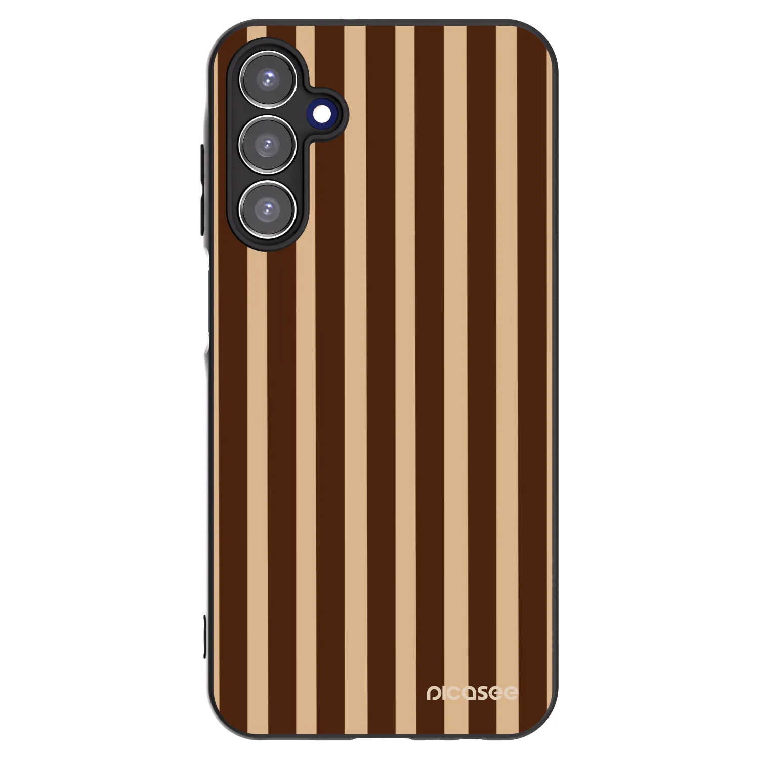 Picasee crna silikonska maskica za Samsung Galaxy A15 A156B 5G - Brown lines