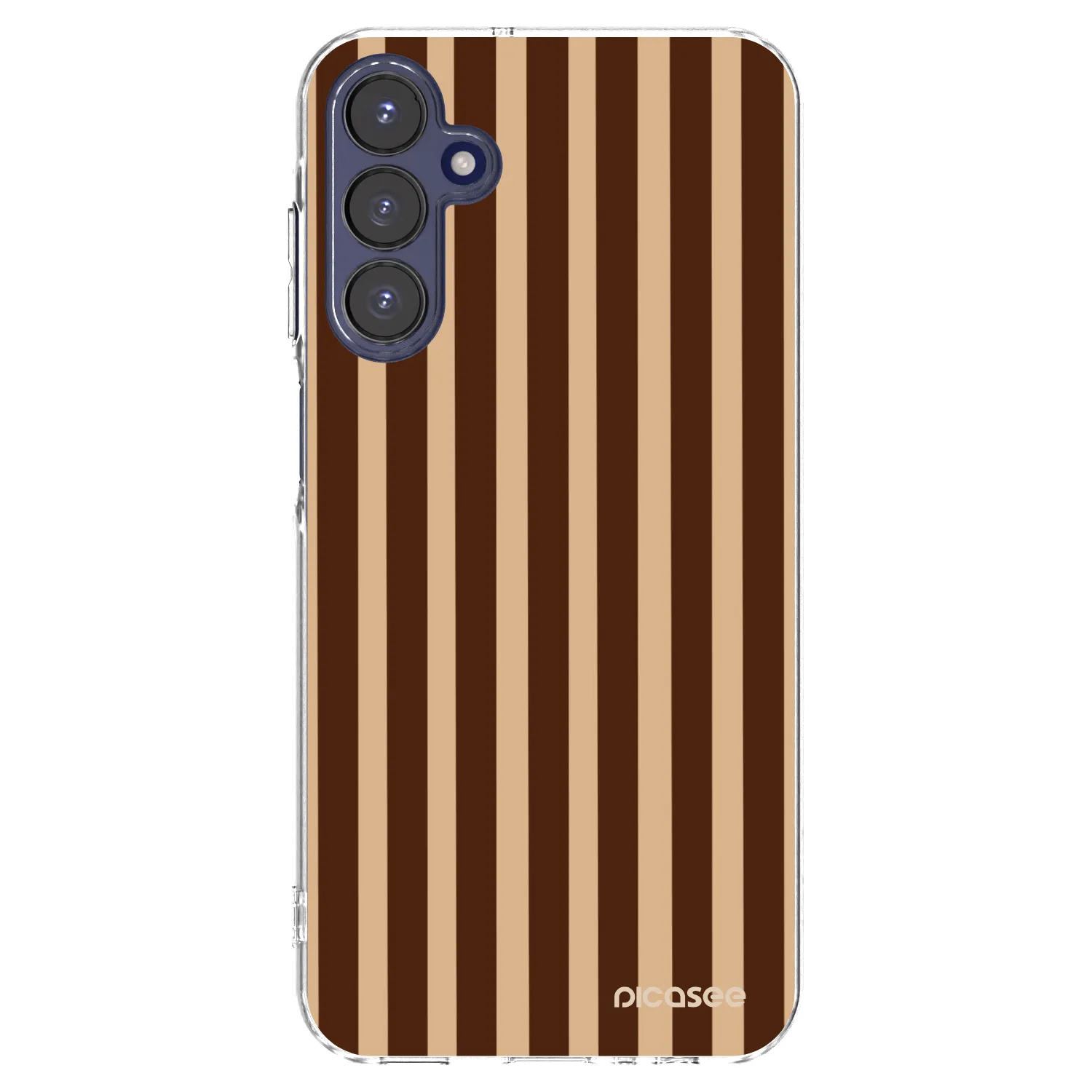 Picasee silikonska prozirna maskica za Samsung Galaxy A15 A155F 4G - Brown lines