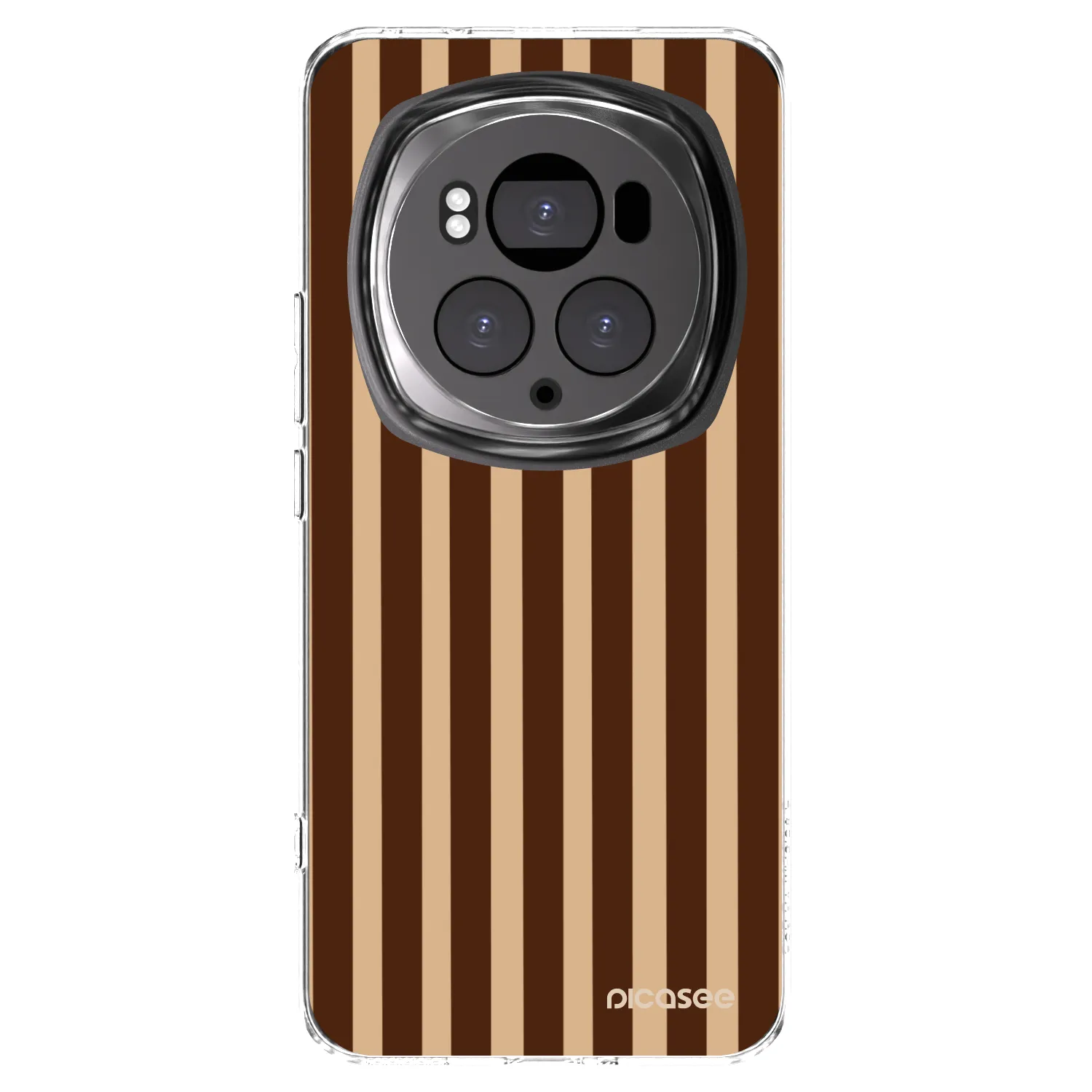 Picasee silikonska prozirna maskica za Honor Magic6 Pro - Brown lines