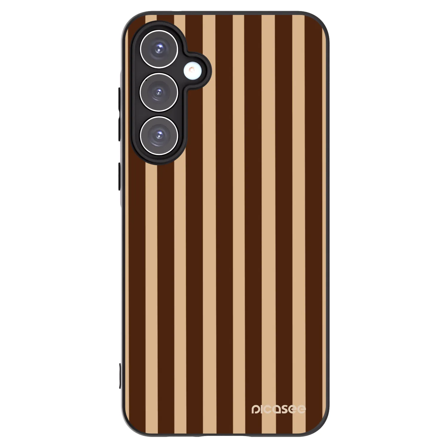Picasee crna silikonska maskica za Samsung Galaxy A55 5G A556B - Brown lines