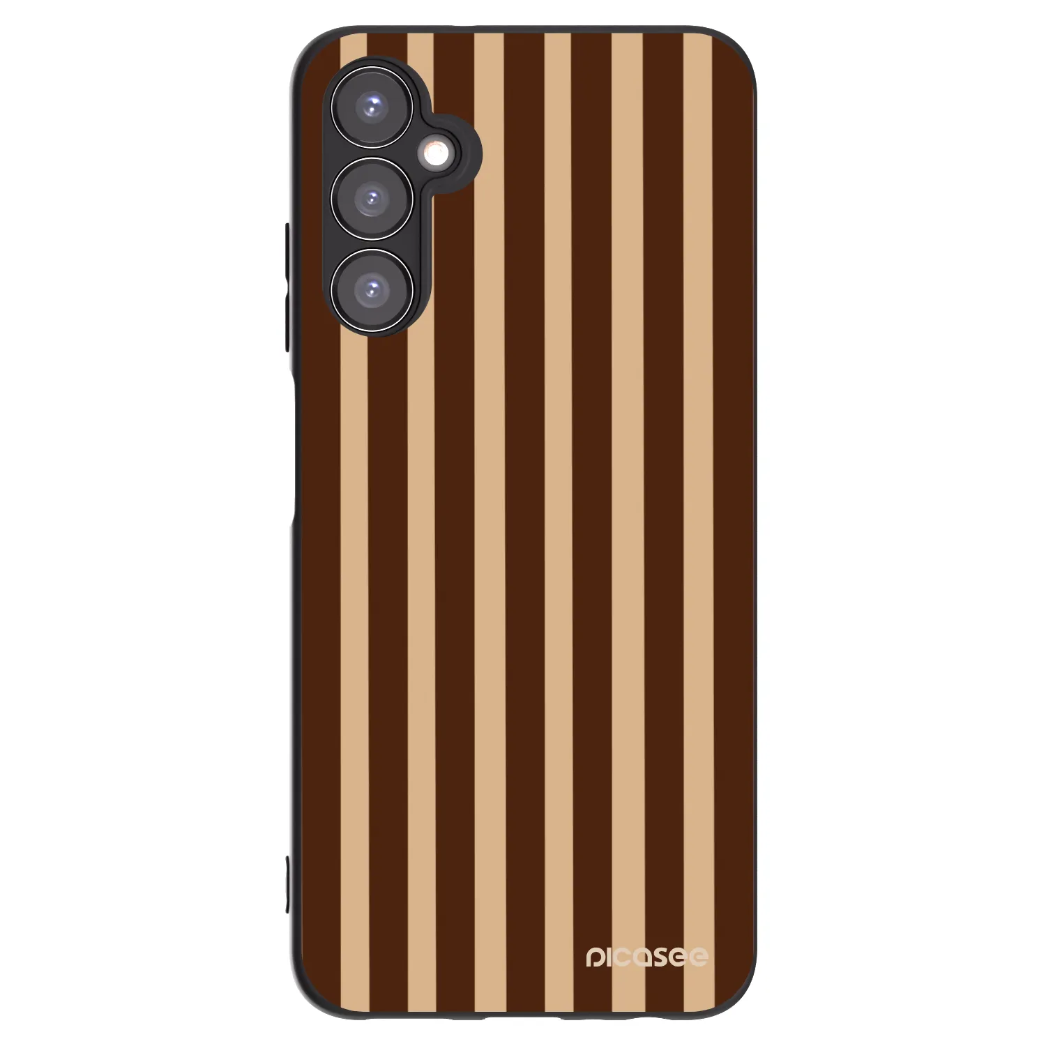 Picasee crna silikonska maskica za Samsung Galaxy A05s A057G - Brown lines