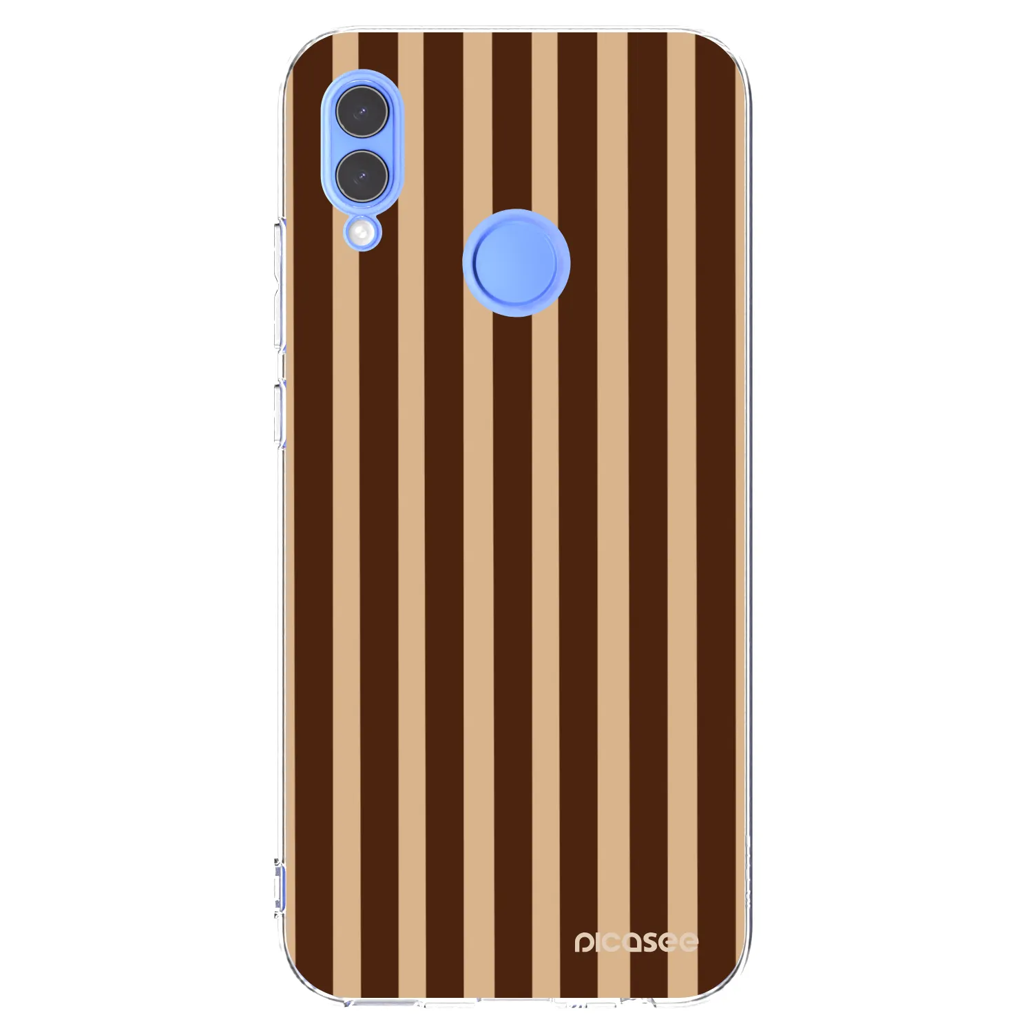 Picasee silikonska prozirna maskica za Honor 10 Lite - Brown lines
